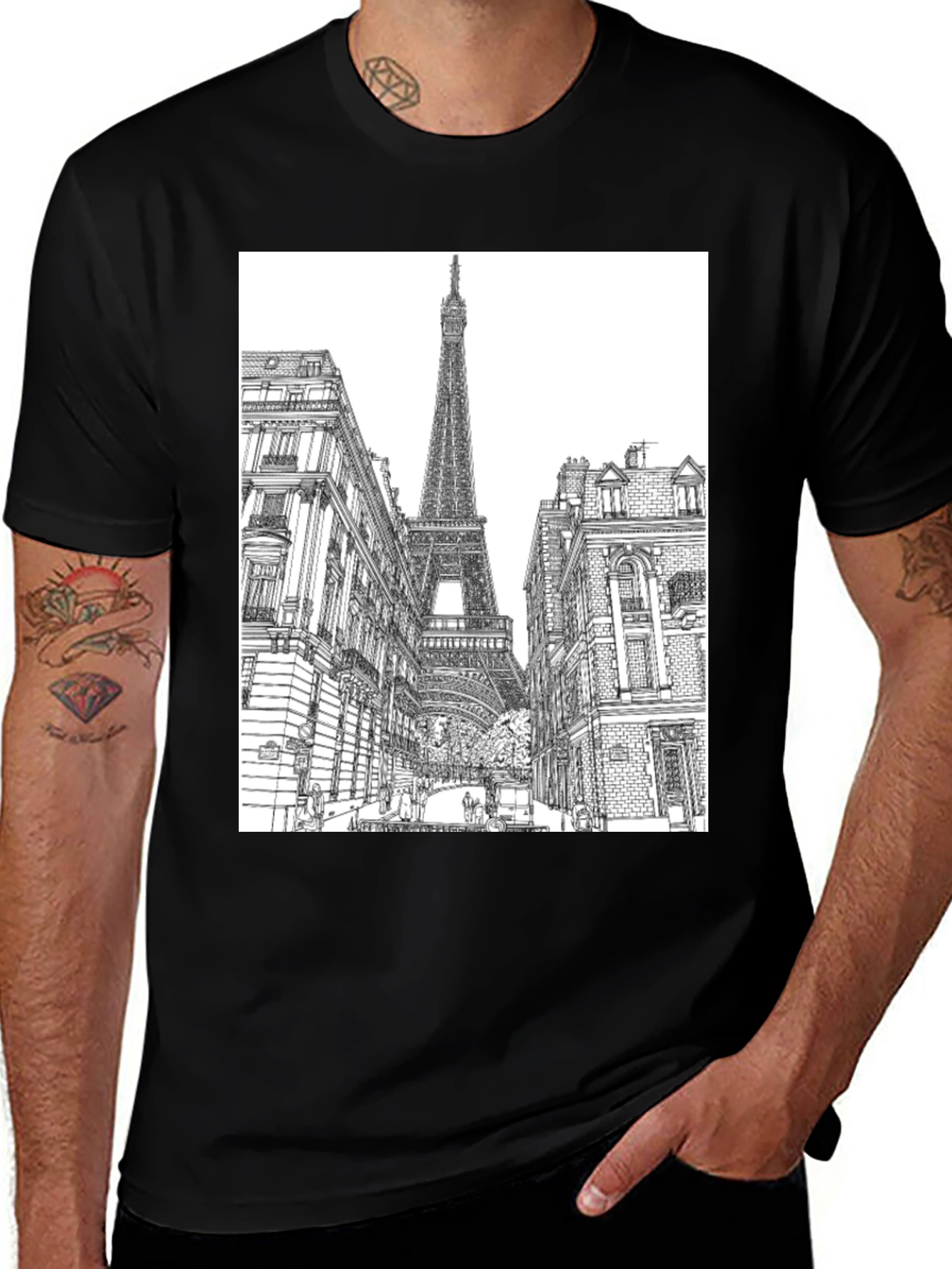 Eiffel Tower Graphic T-Shirt