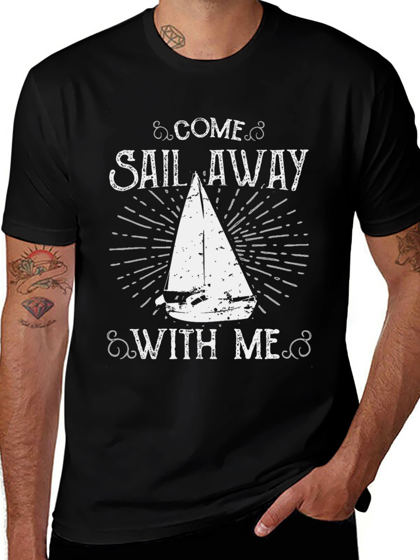 Variant 11 of Come Sail Away T-Shirt - Boating Tee