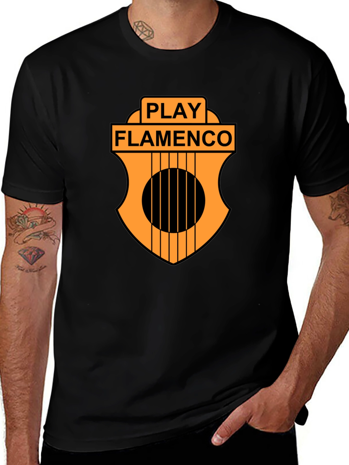 Variant 4 of Play Flamenco Black T-Shirt