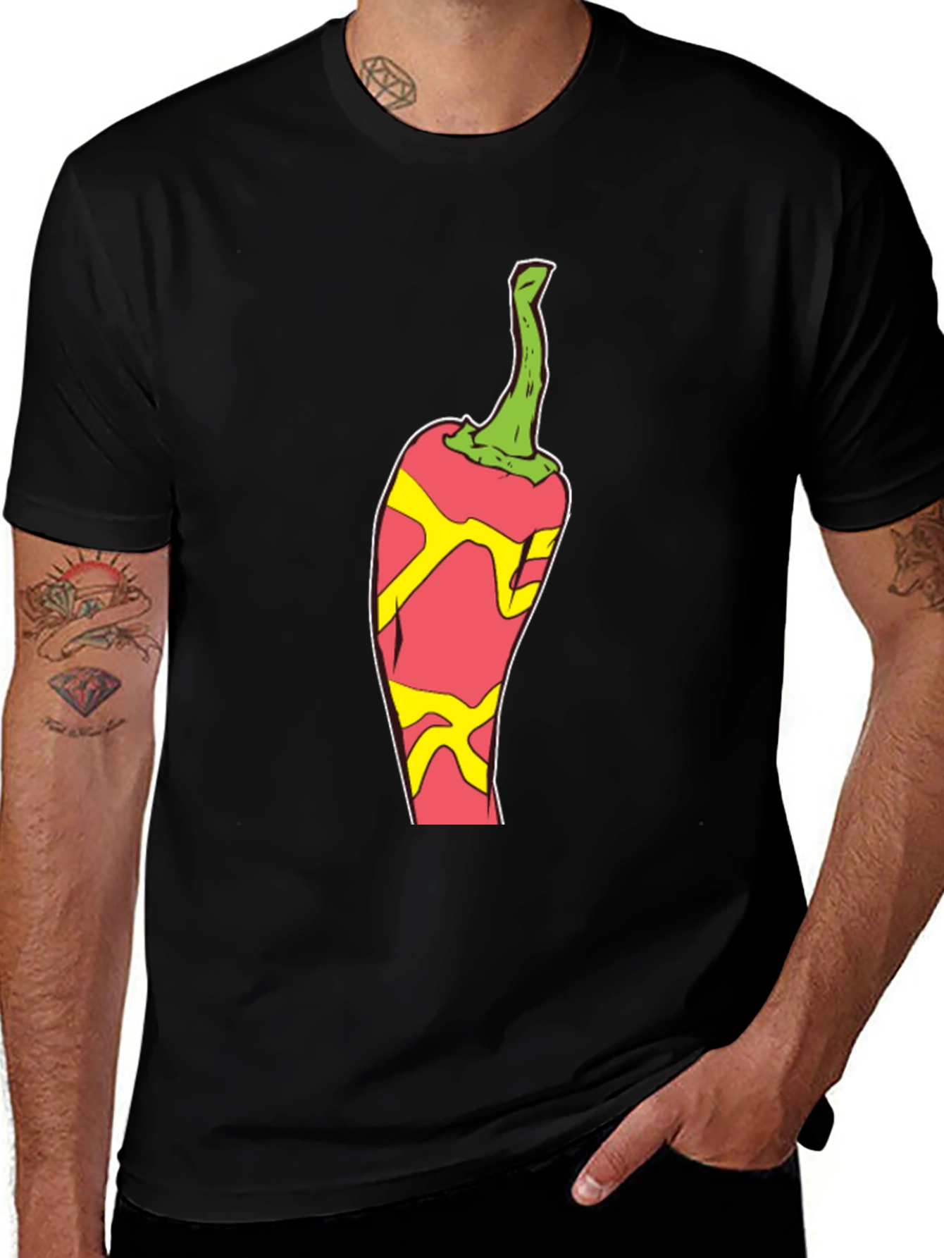 Variant 23 of Red Hot Chili Pepper Graphic Tee - Spicy Style!