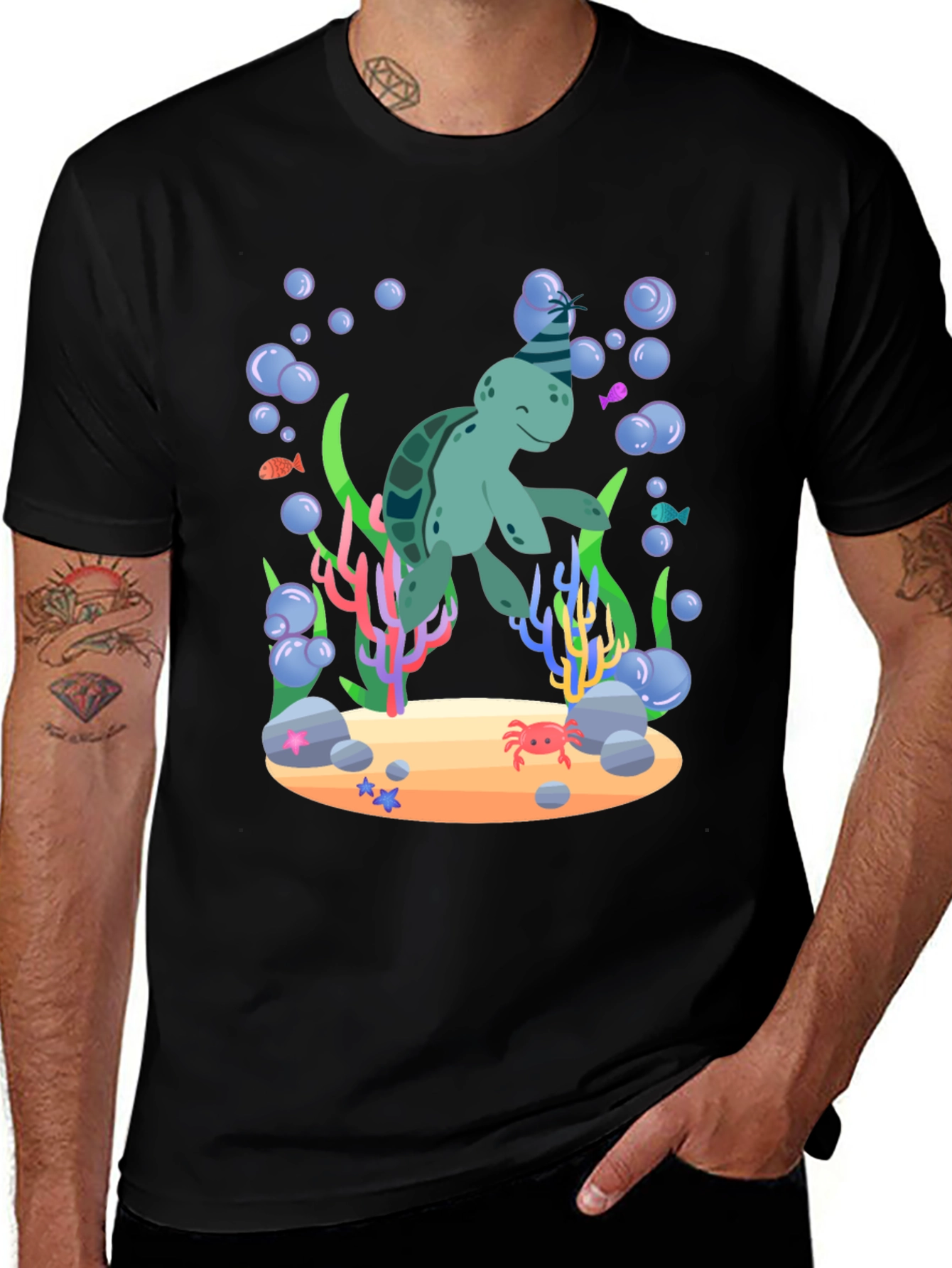 Party Turtle Graphic Tee