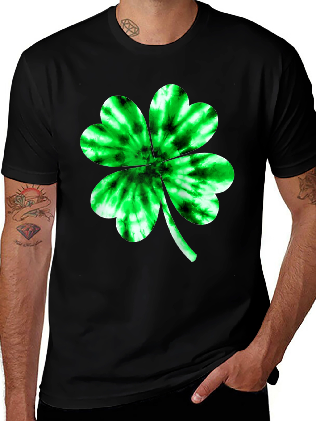 St. Patrick's Day Clover Graphic Tee