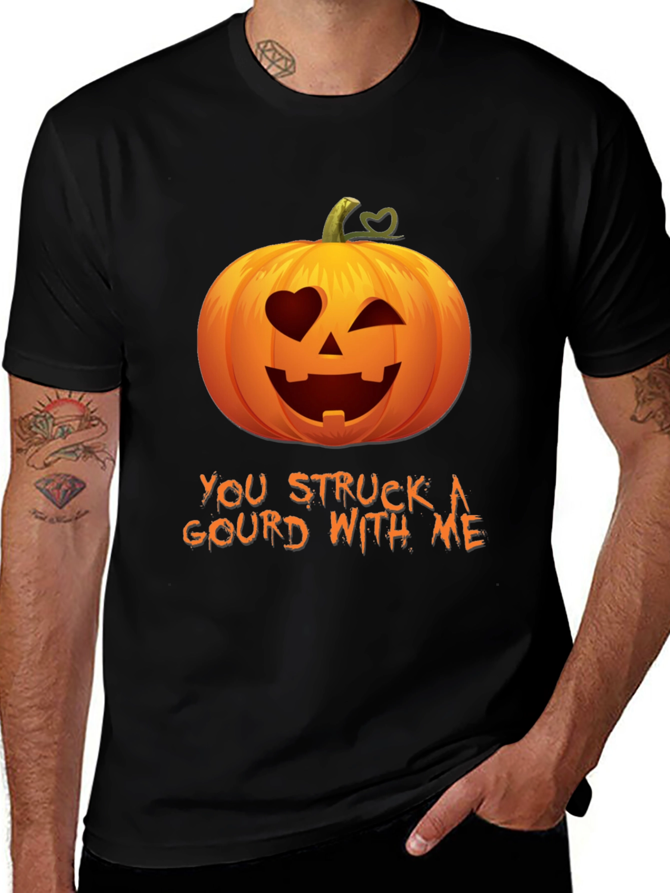 You Struck A Gourd With Me - Funny Halloween Tee
