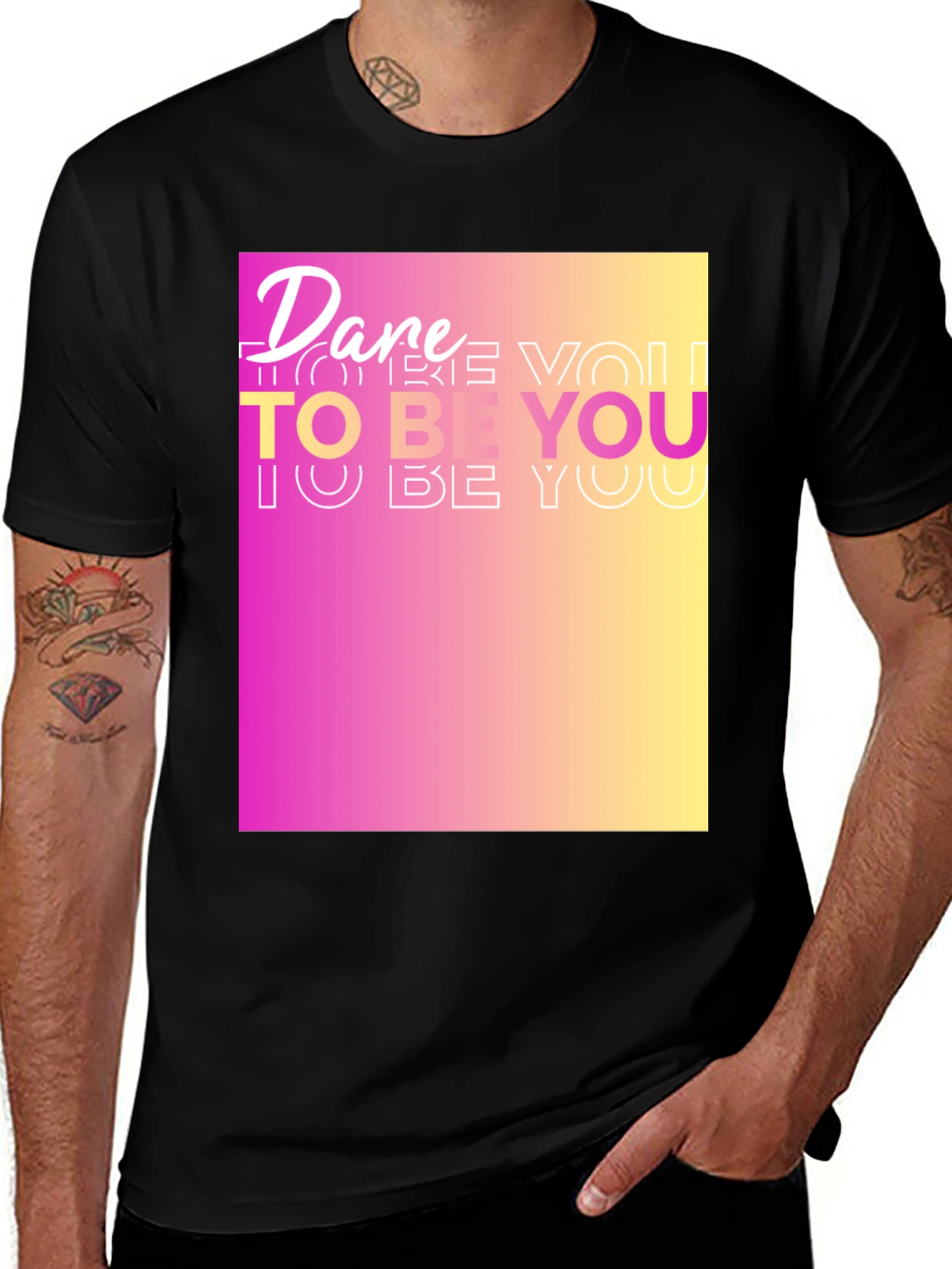 Variant 20 of Dare To Be You Graphic Tee - Bold & Unique!
