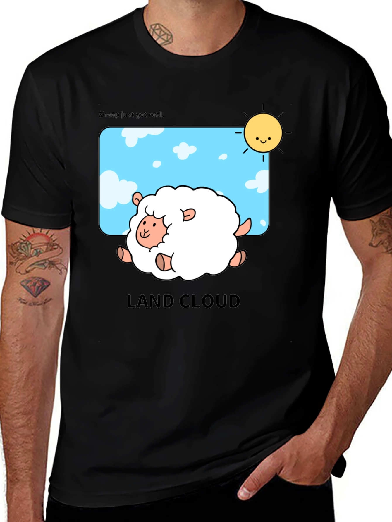 Variant 19 of Land Cloud Sheep T-Shirt