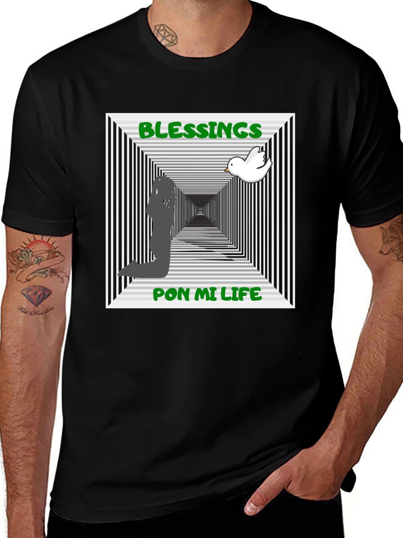 Variant 29 of Blessings Pon Mi Life Graphic T-Shirt