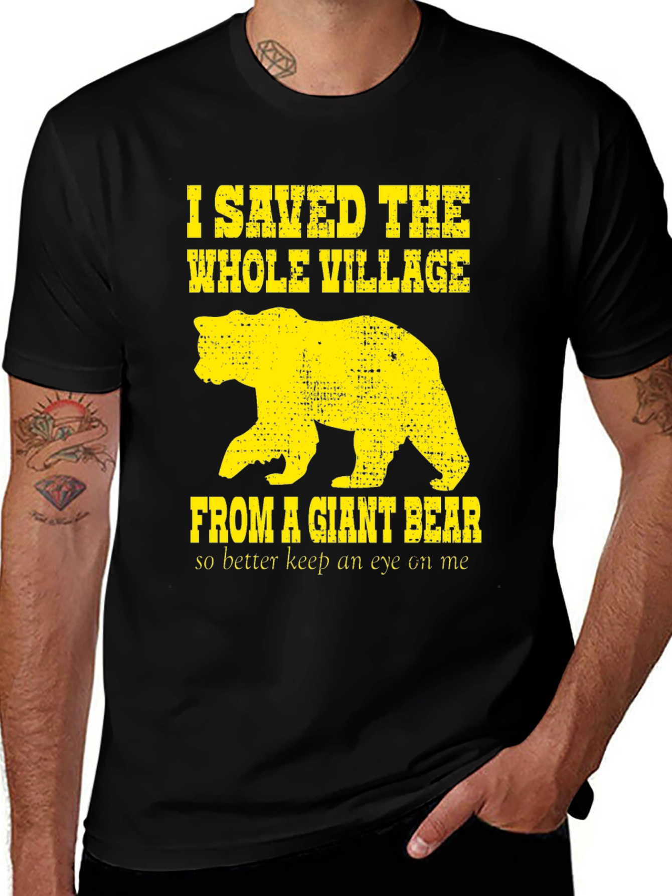 Variant 22 of I Saved The Whole Village Graphic Tee