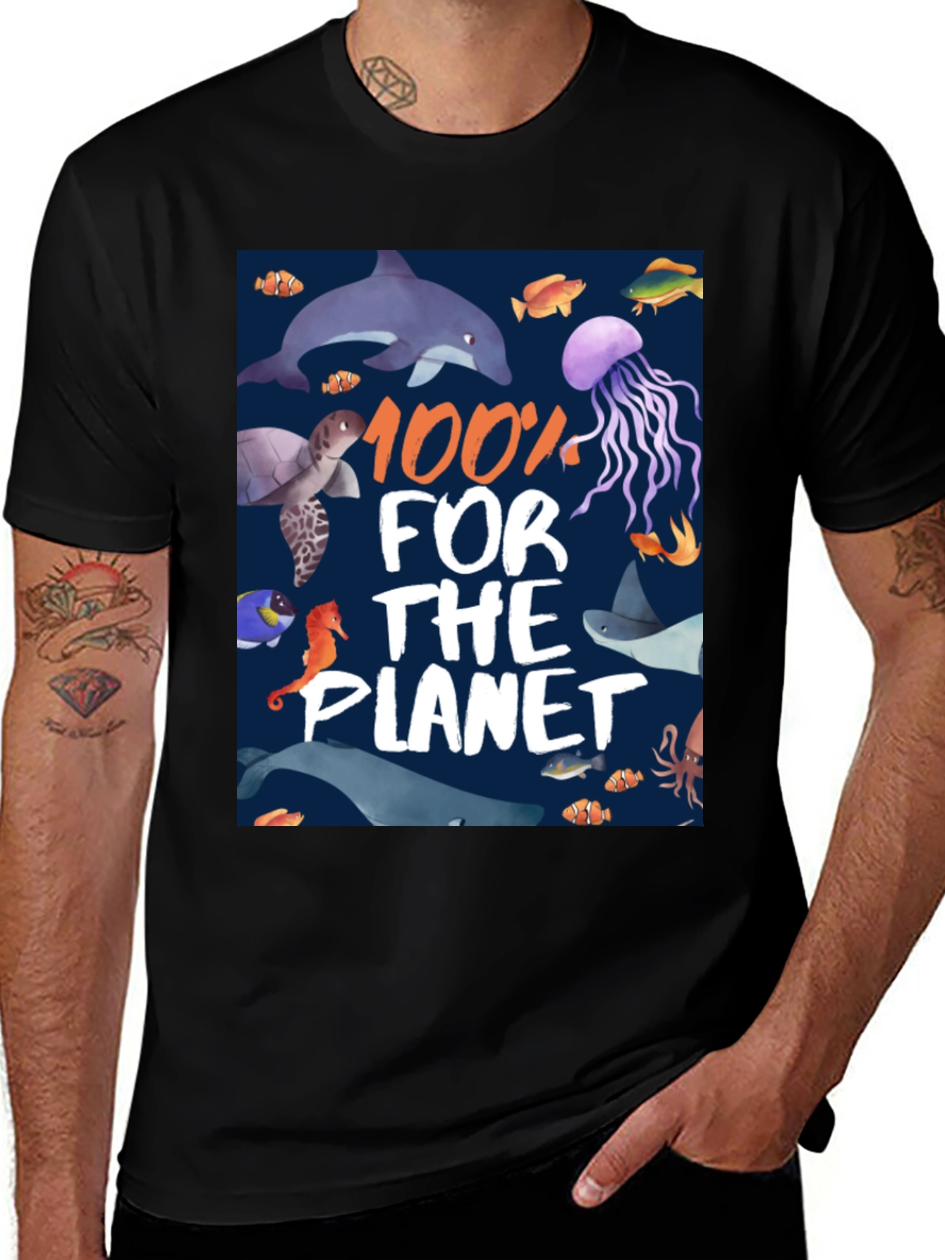 Variant 4 of Ocean Animal 100% For The Planet T-Shirt