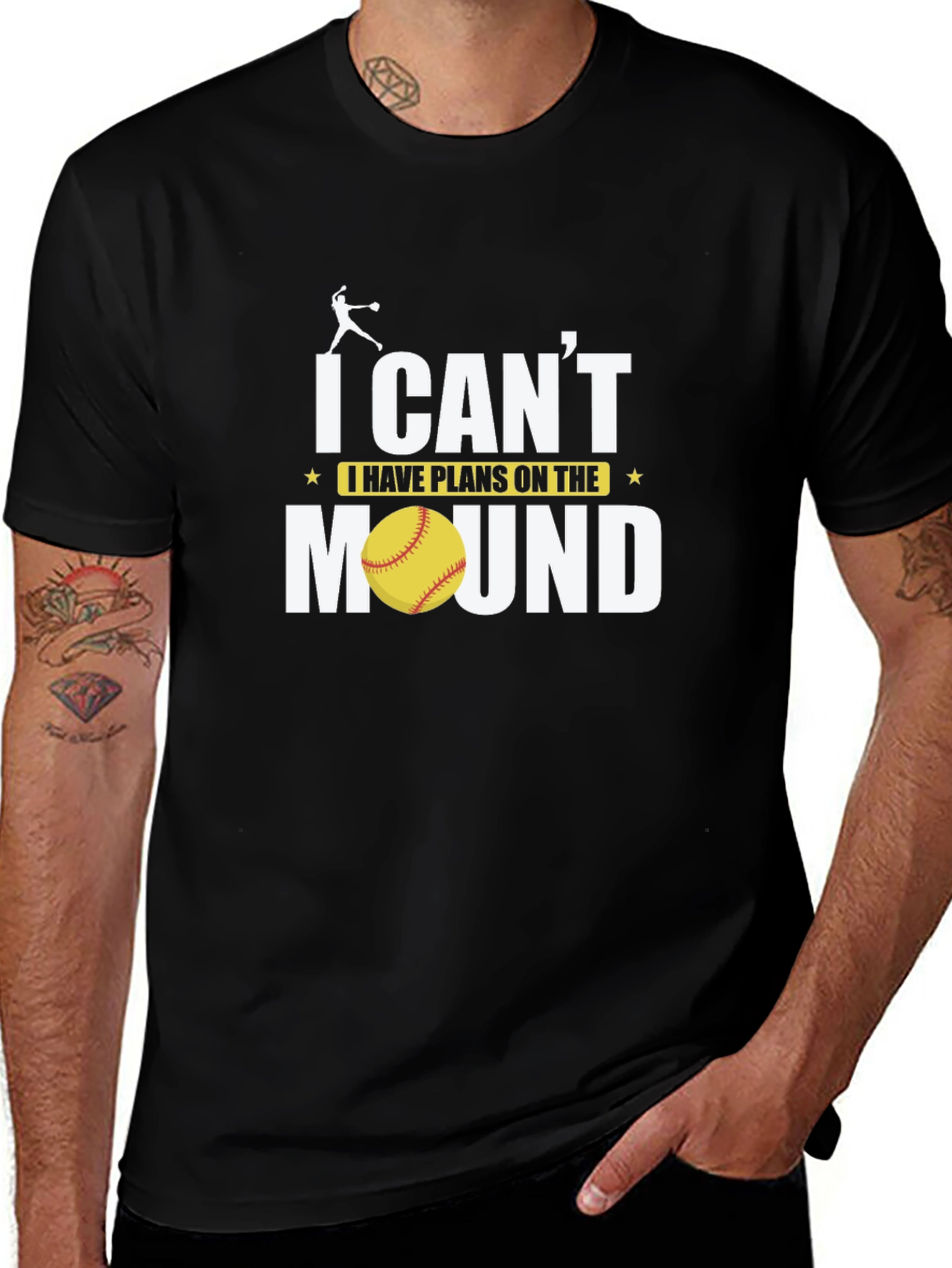 Variant 19 of I Can't I Have Plans on the Mound T-Shirt