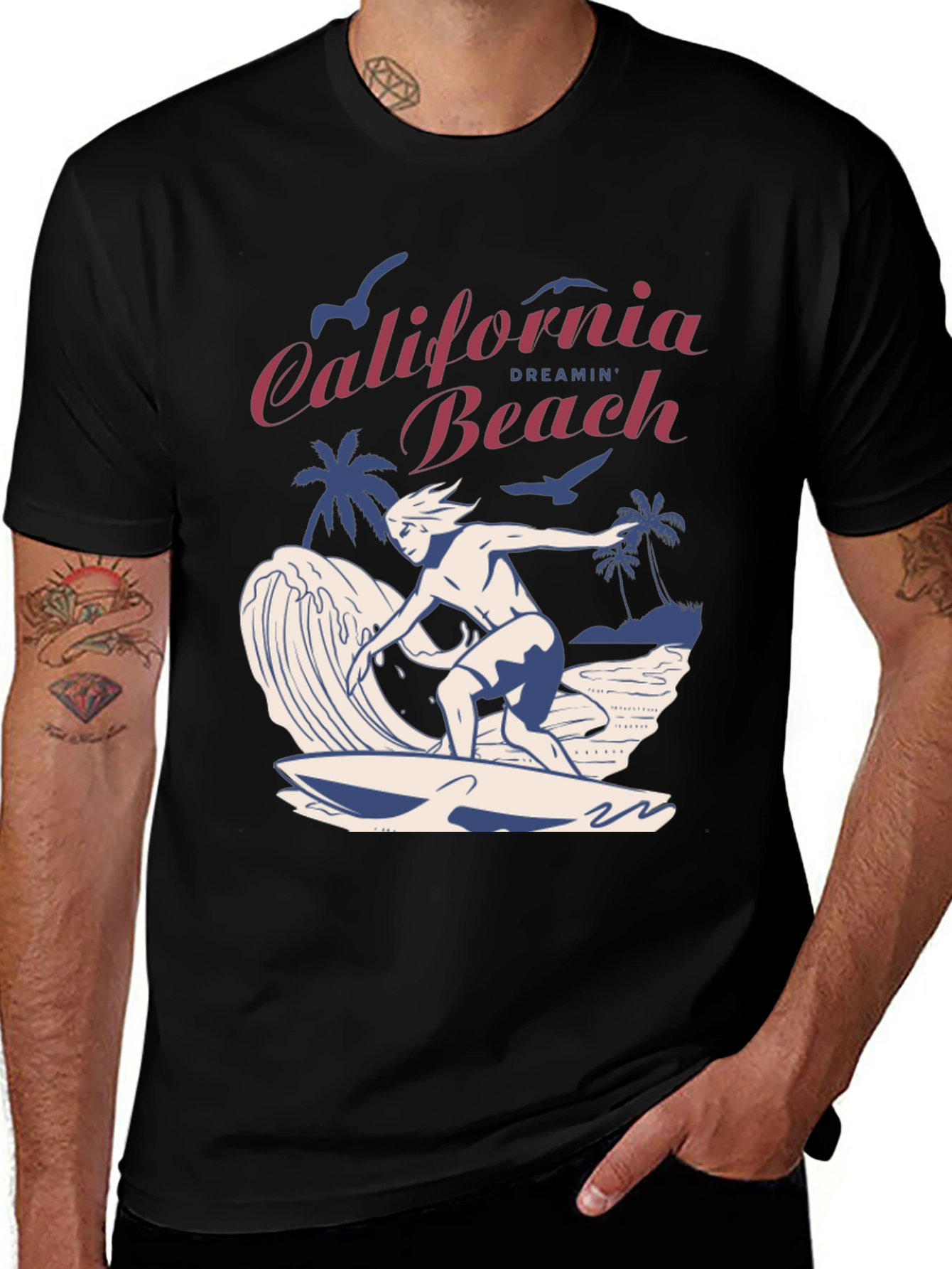 Variant 22 of California Dreamin' Beach Graphic T-Shirt