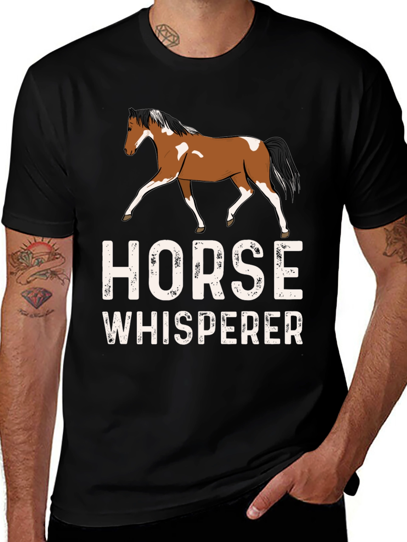 Variant 25 of Horse Whisperer Graphic Tee - Equestrian Lover Shirt