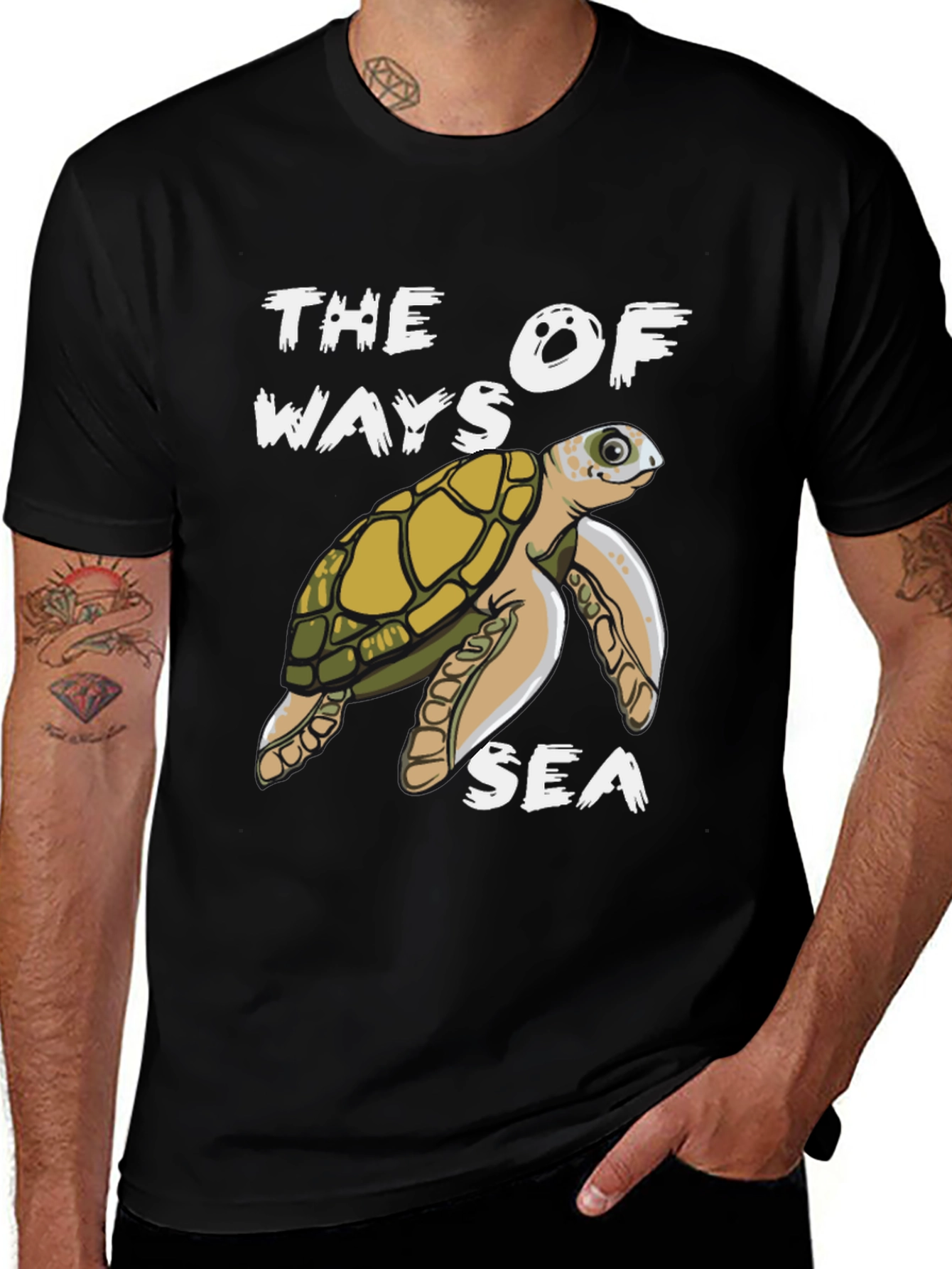 Variant 14 of Sea Turtle Graphic T-Shirt: The Ways of the Sea