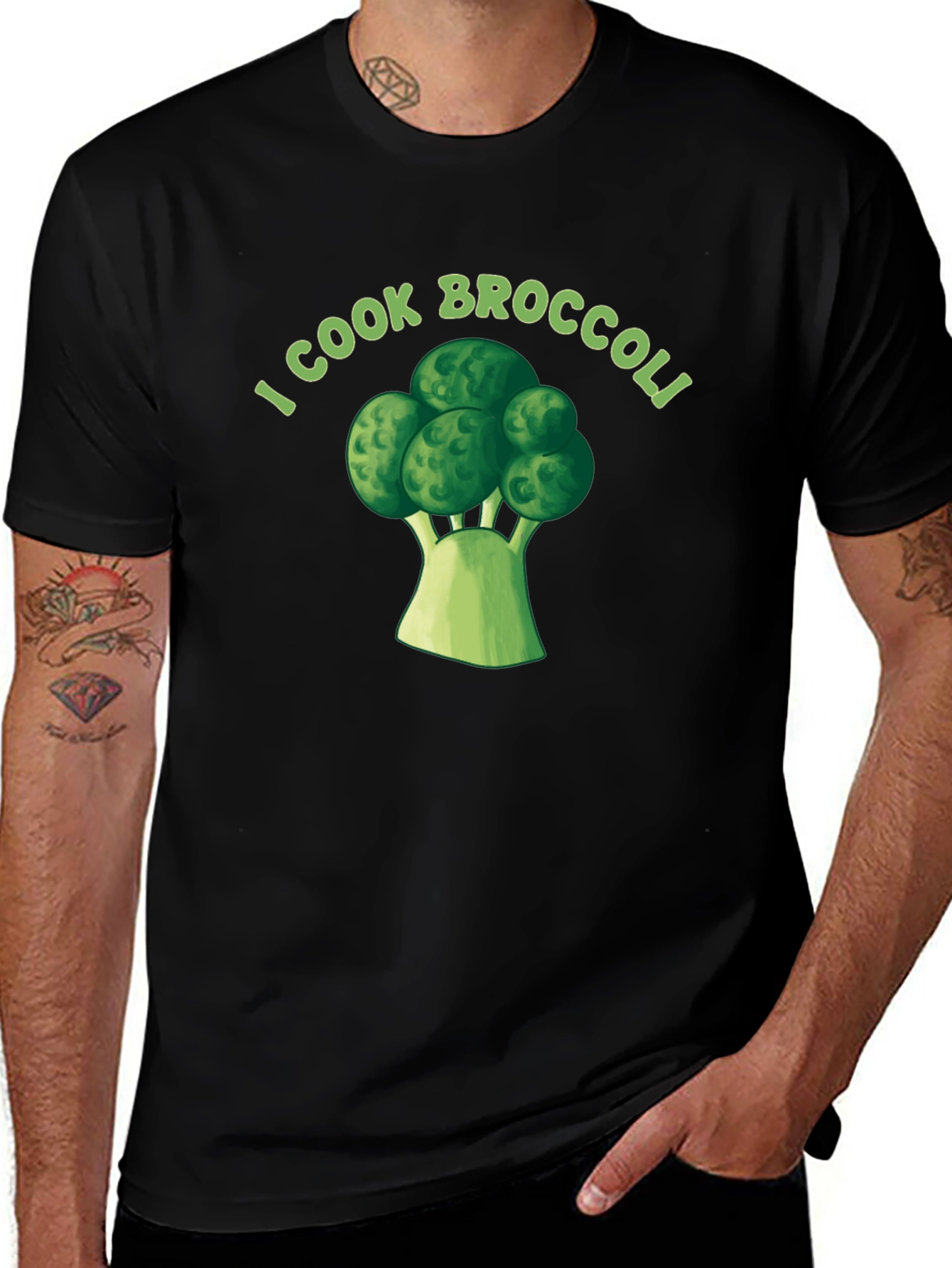 Variant 6 of I Cook Broccoli T-Shirt - Funny Chef Tee