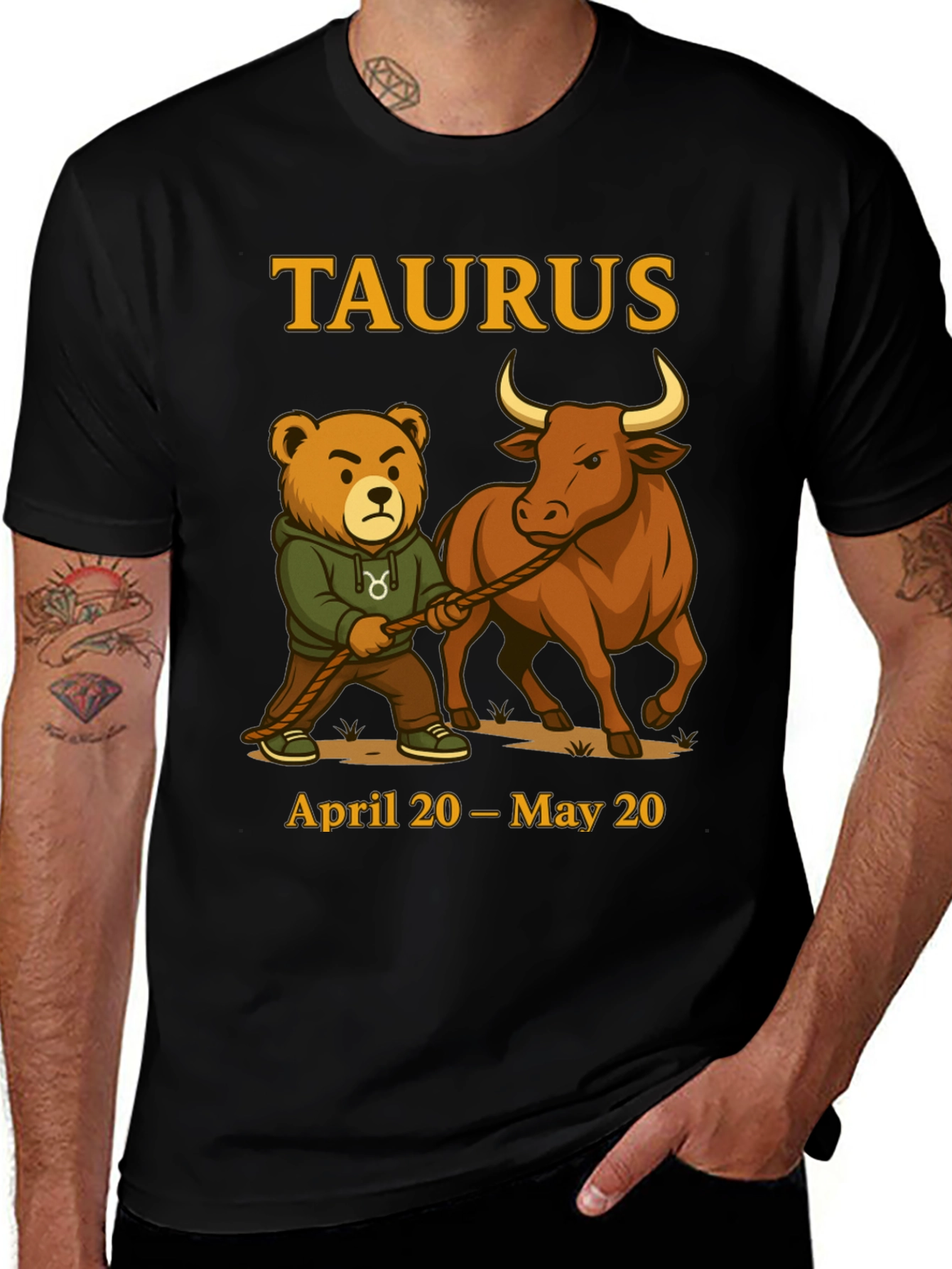 Taurus Zodiac Graphic T-Shirt - April 20 to May 20
