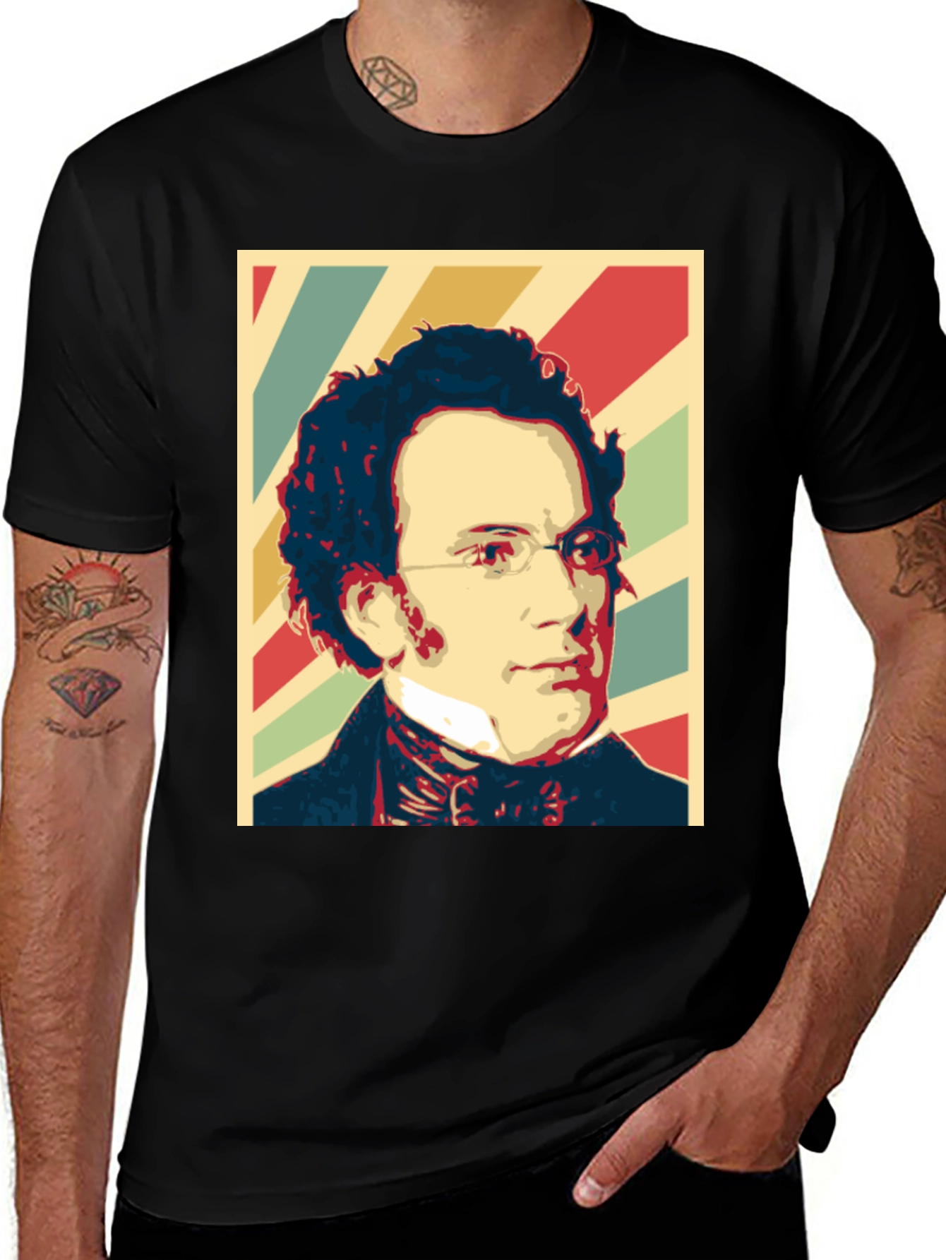Variant 27 of Historical Portrait Graphic T-Shirt
