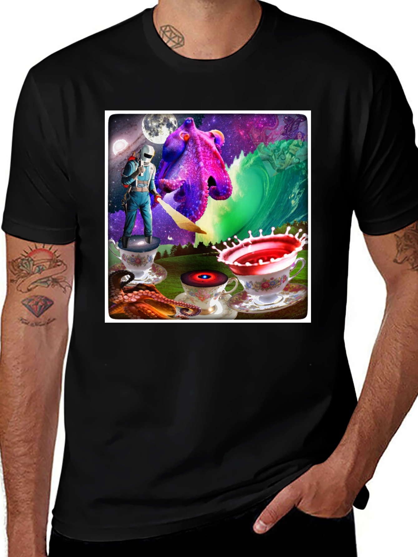 Variant 20 of Cosmic Octopus T-Shirt