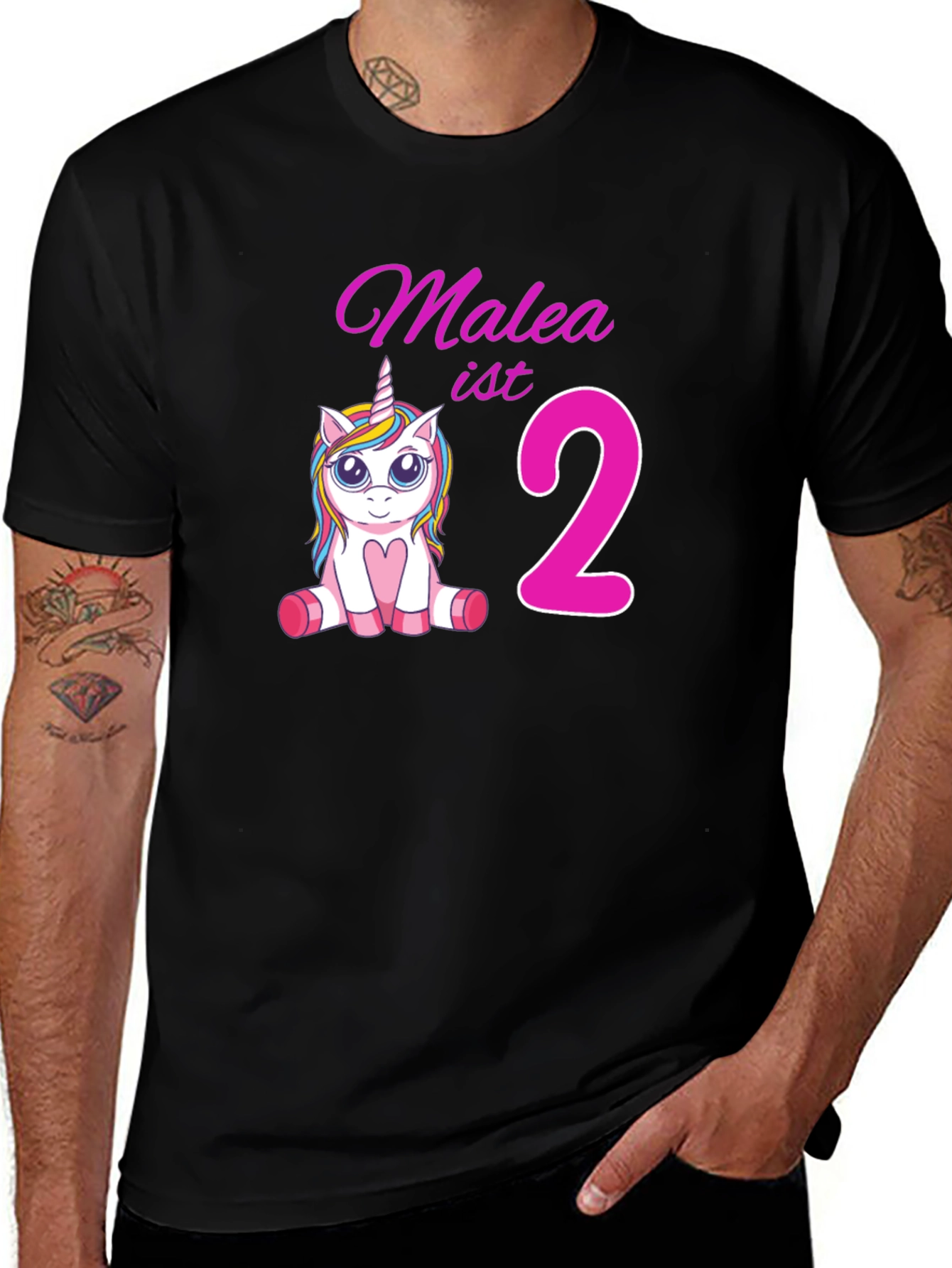 Variant 26 of Malea ist 2 Unicorn Birthday Shirt