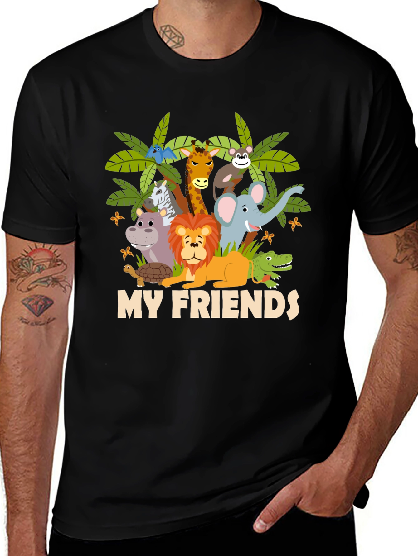 My Friends Graphic T-Shirt - Jungle Animals Tee