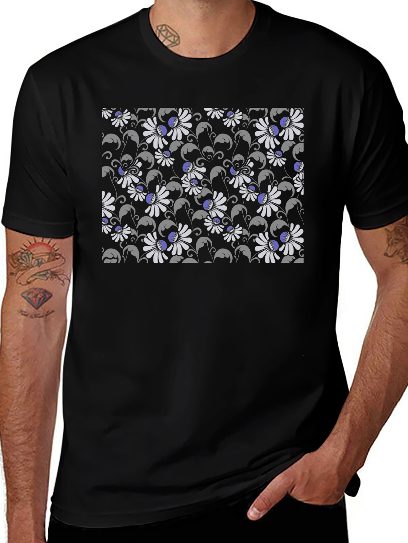Variant 20 of Floral Pattern T-Shirt