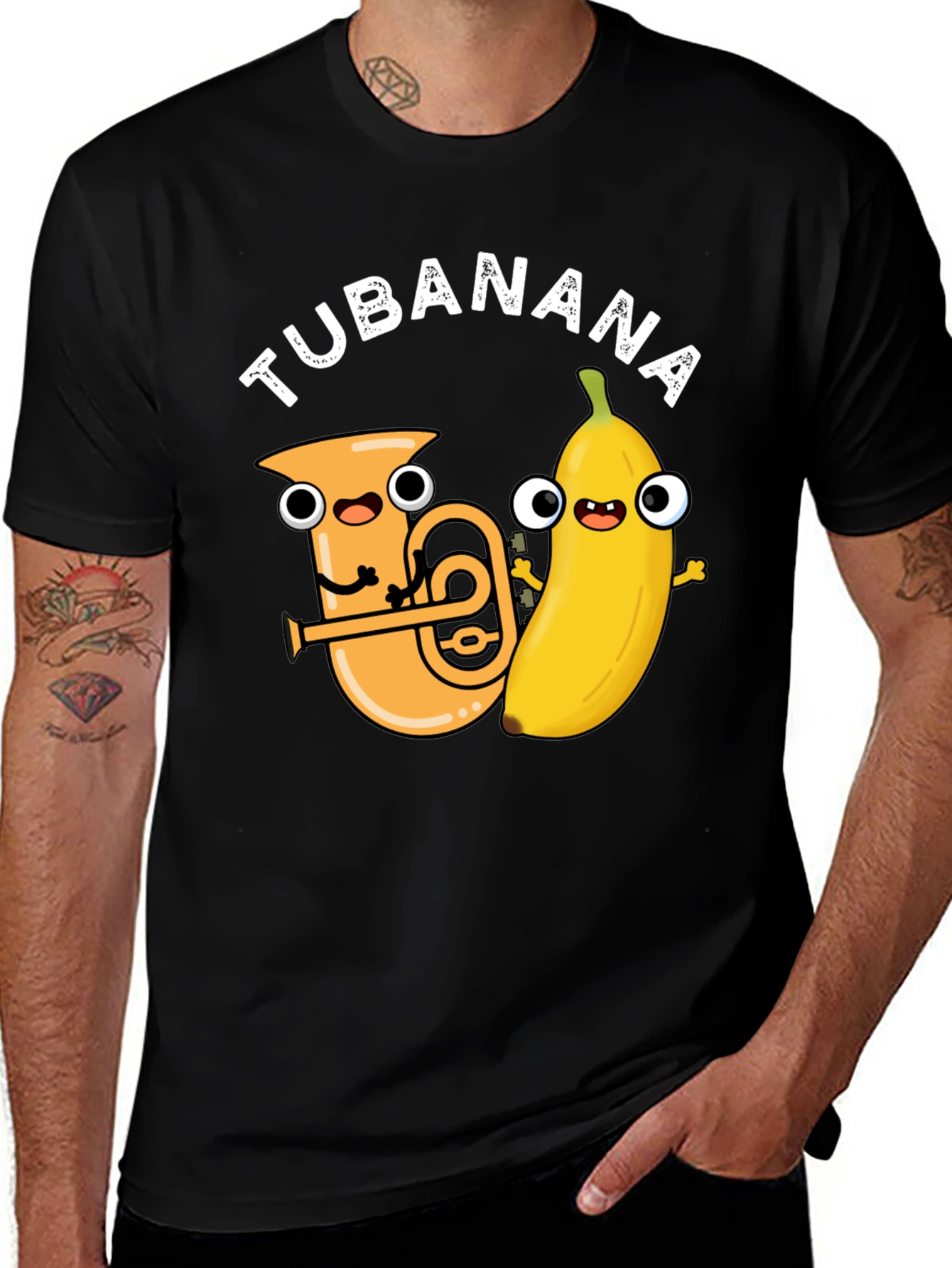 Variant 3 of Tubanana Funny Cartoon Graphic T-Shirt