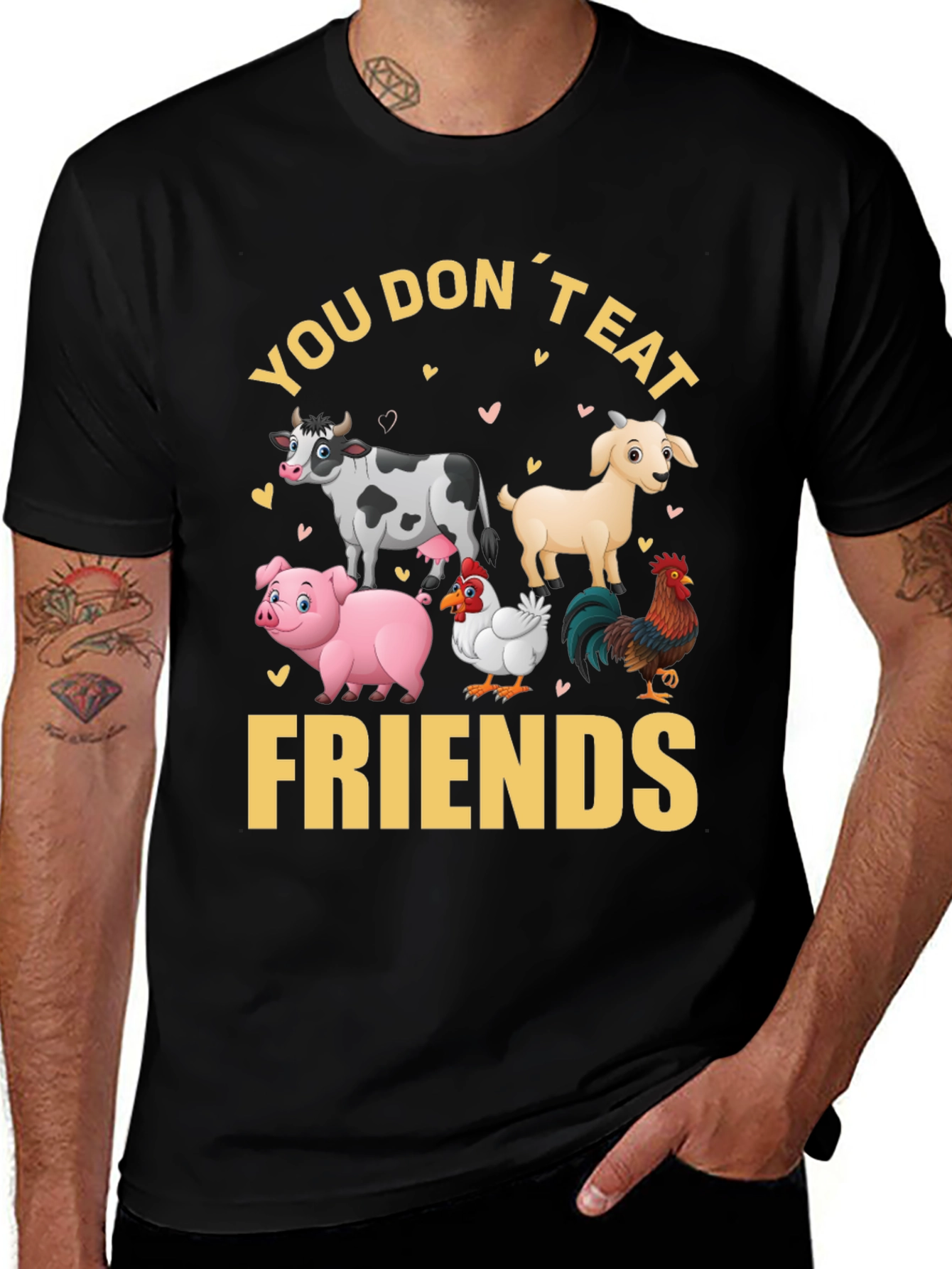 Variant 3 of Vegan T-Shirt - You Don't Eat Friends