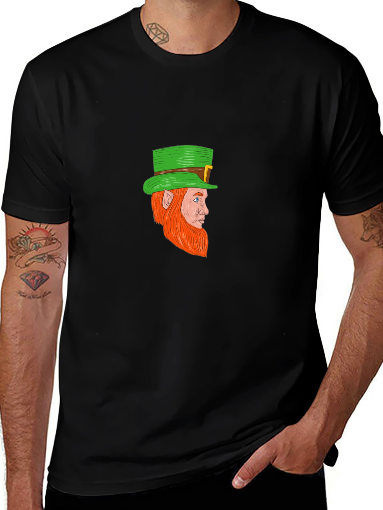 Variant 21 of Leprechaun Graphic T-Shirt - St. Patrick's Day Tee