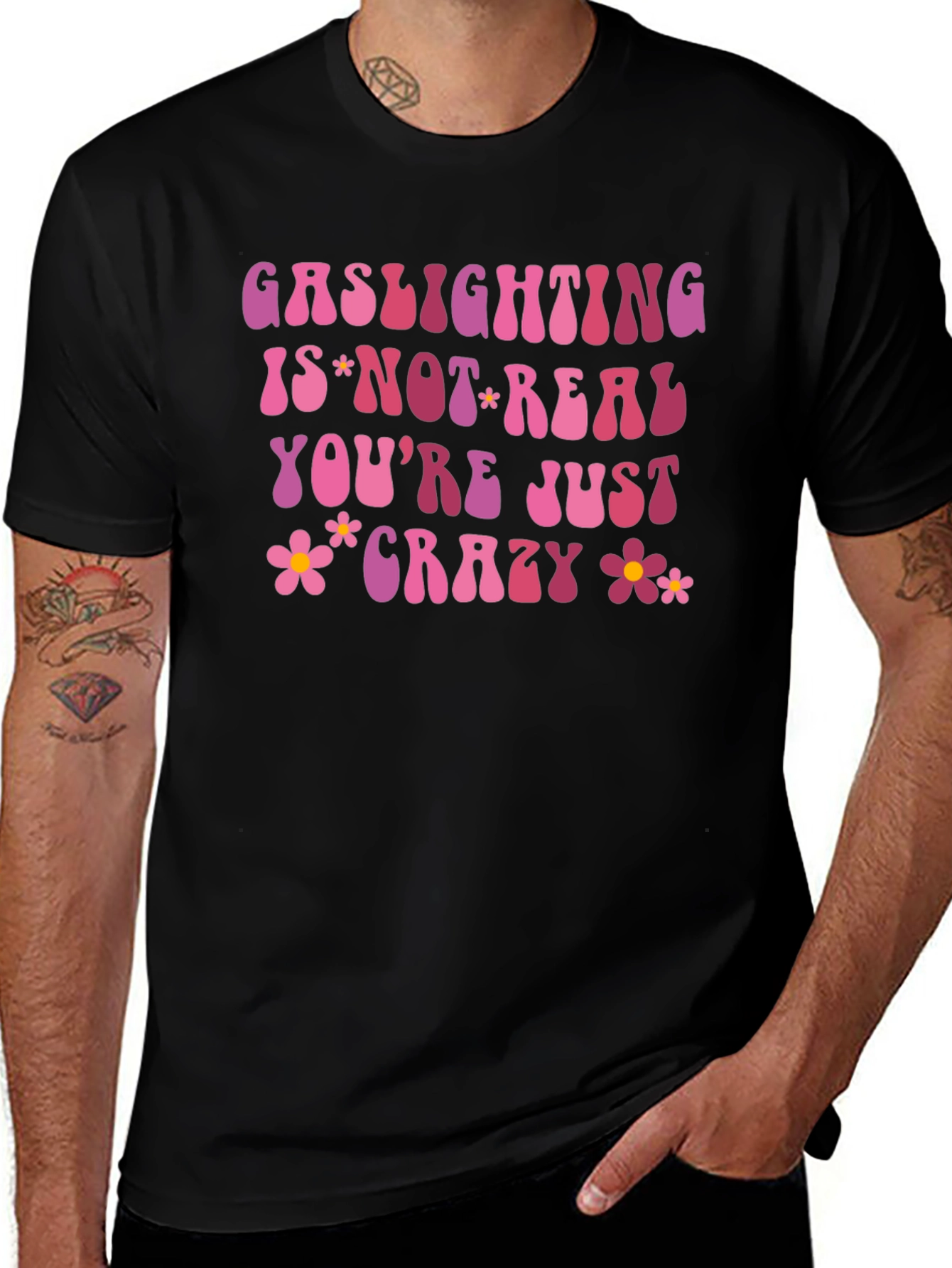 Variant 22 of Gaslighting Is Not Real T-Shirt