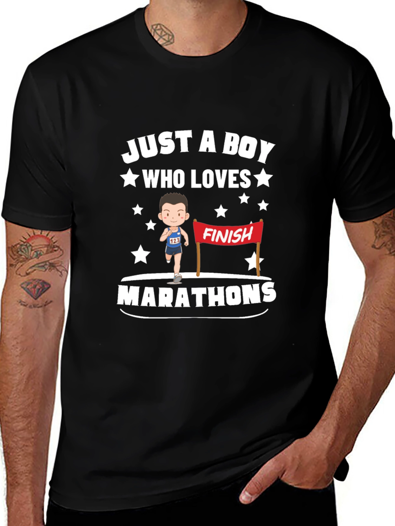 Variant 6 of Boy Who Loves Marathons T-Shirt