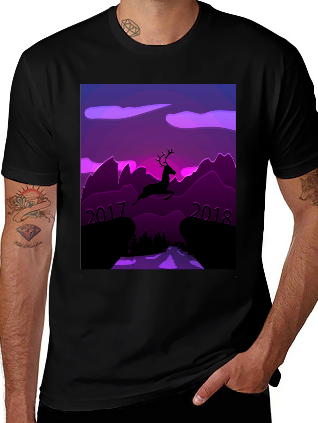 Variant 11 of Deer Silhouette T-Shirt