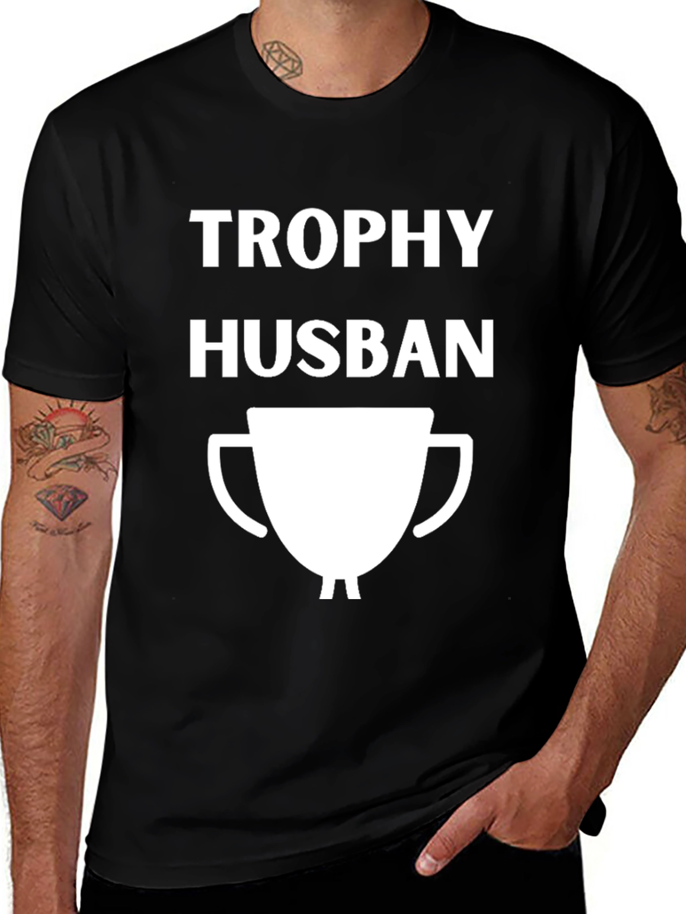 Trophy Husband Graphic Tee - Funny Husband Gift