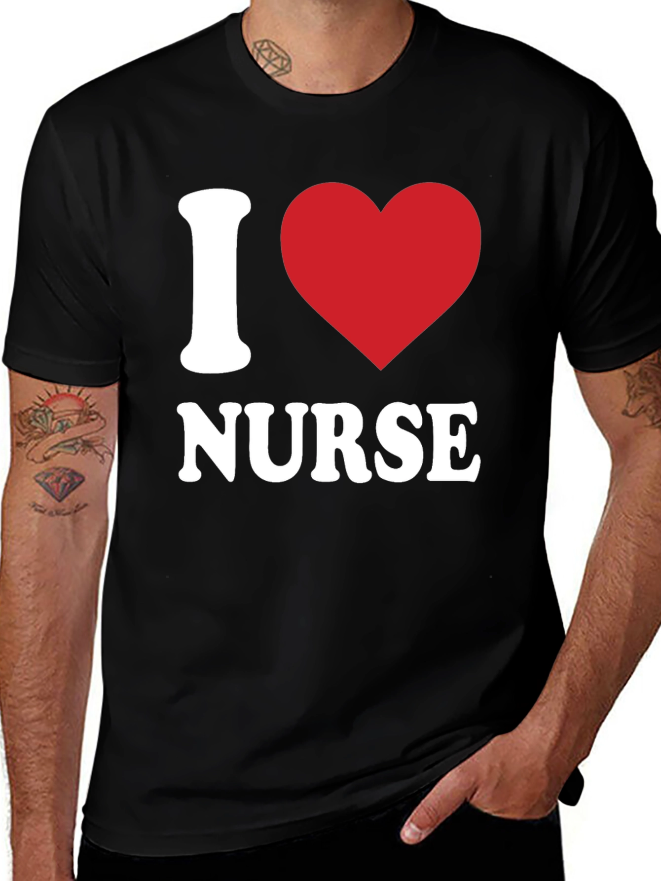 Variant 22 of I Love Nurse Graphic T-Shirt