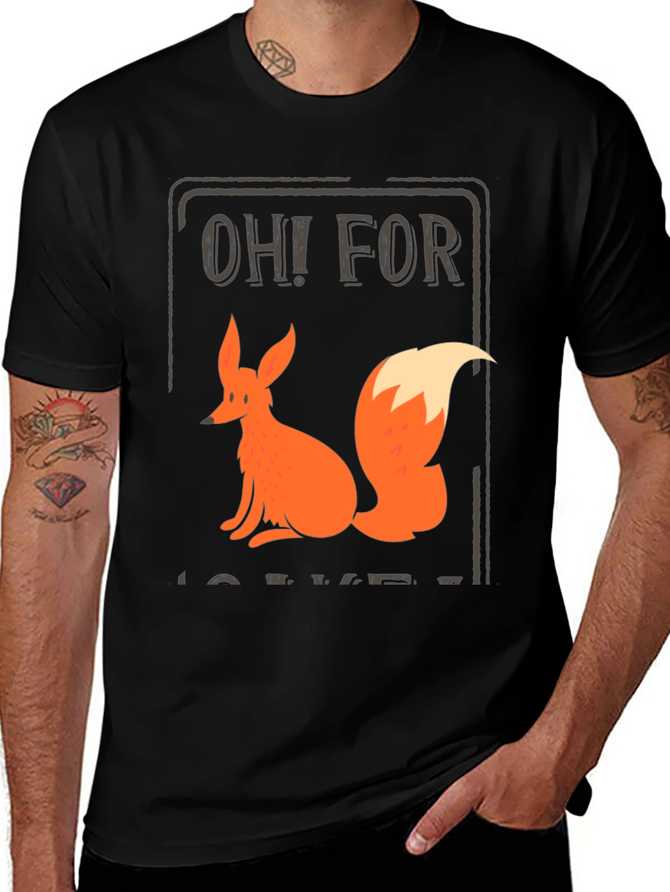 Variant 18 of Oh! For Fox Sake Graphic T-Shirt - Mens Casual Tee