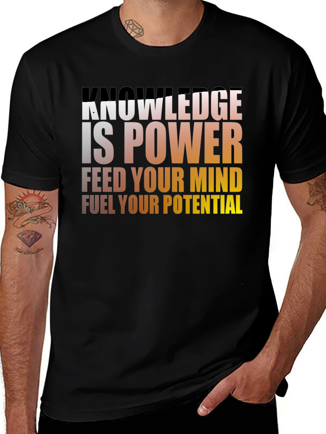 Knowledge is Power T-Shirt - Mens