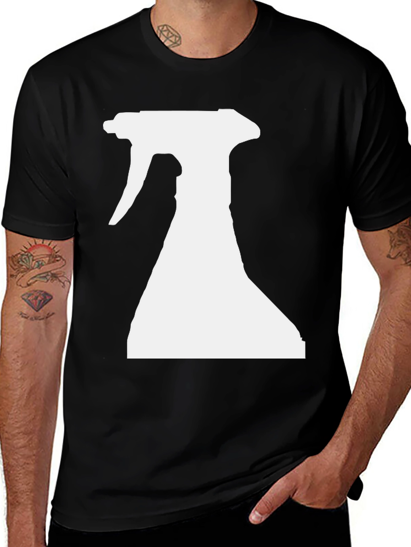 Spray Bottle Graphic T-Shirt - Cleaning Crew Apparel