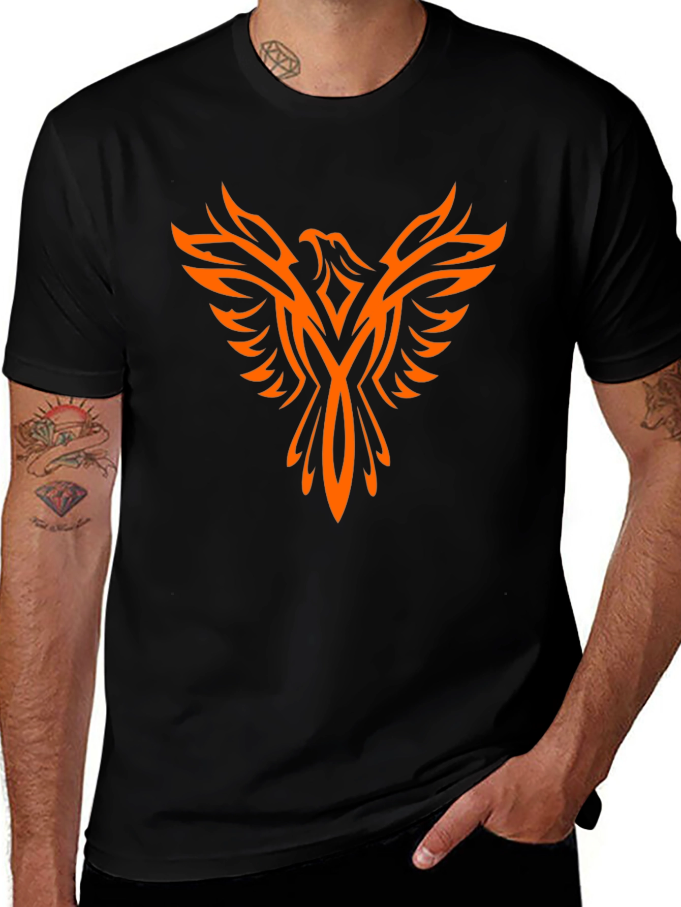 Variant 18 of Phoenix Graphic Black T-Shirt