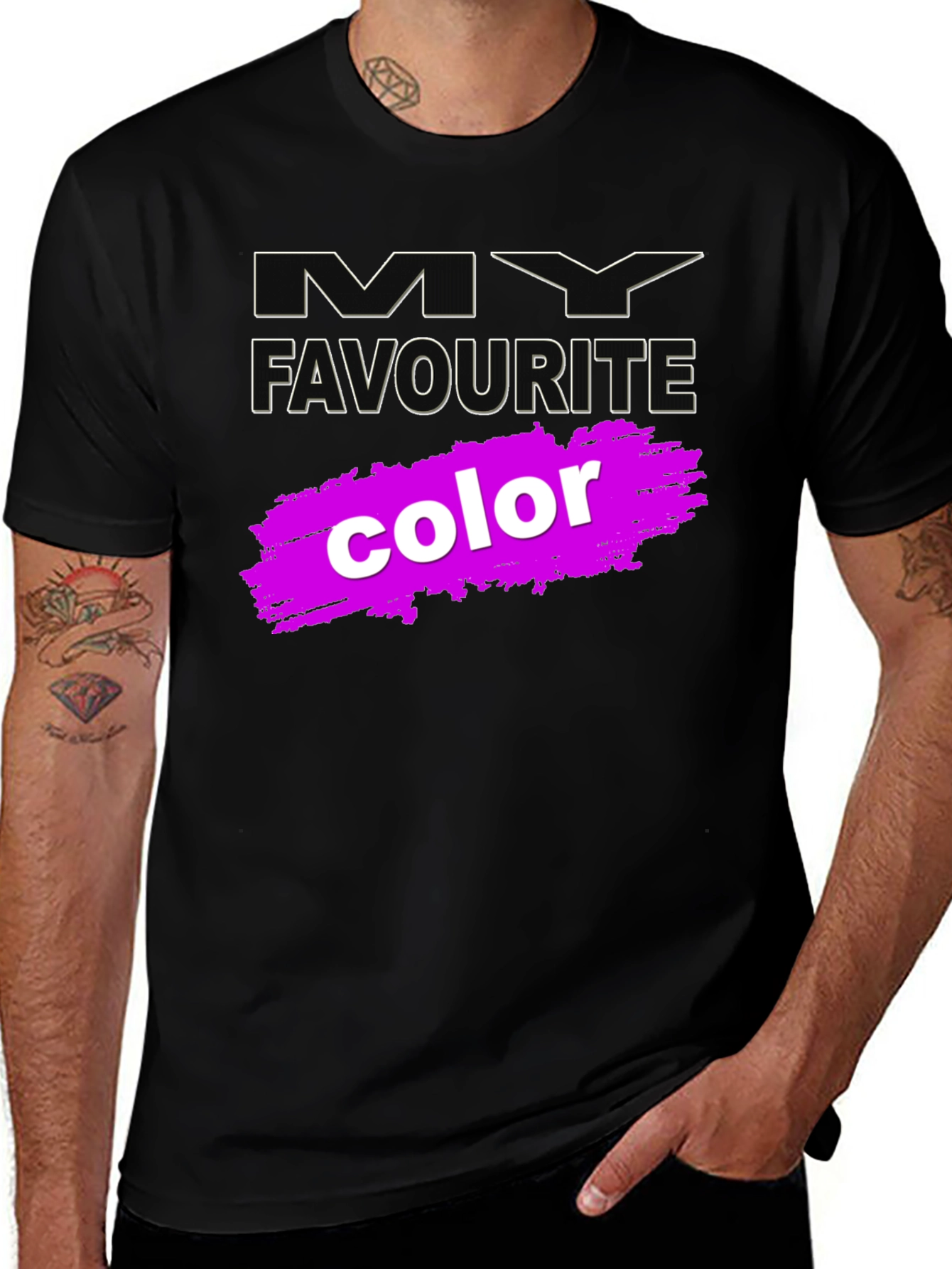 Variant 21 of My Favourite Color Black T-Shirt