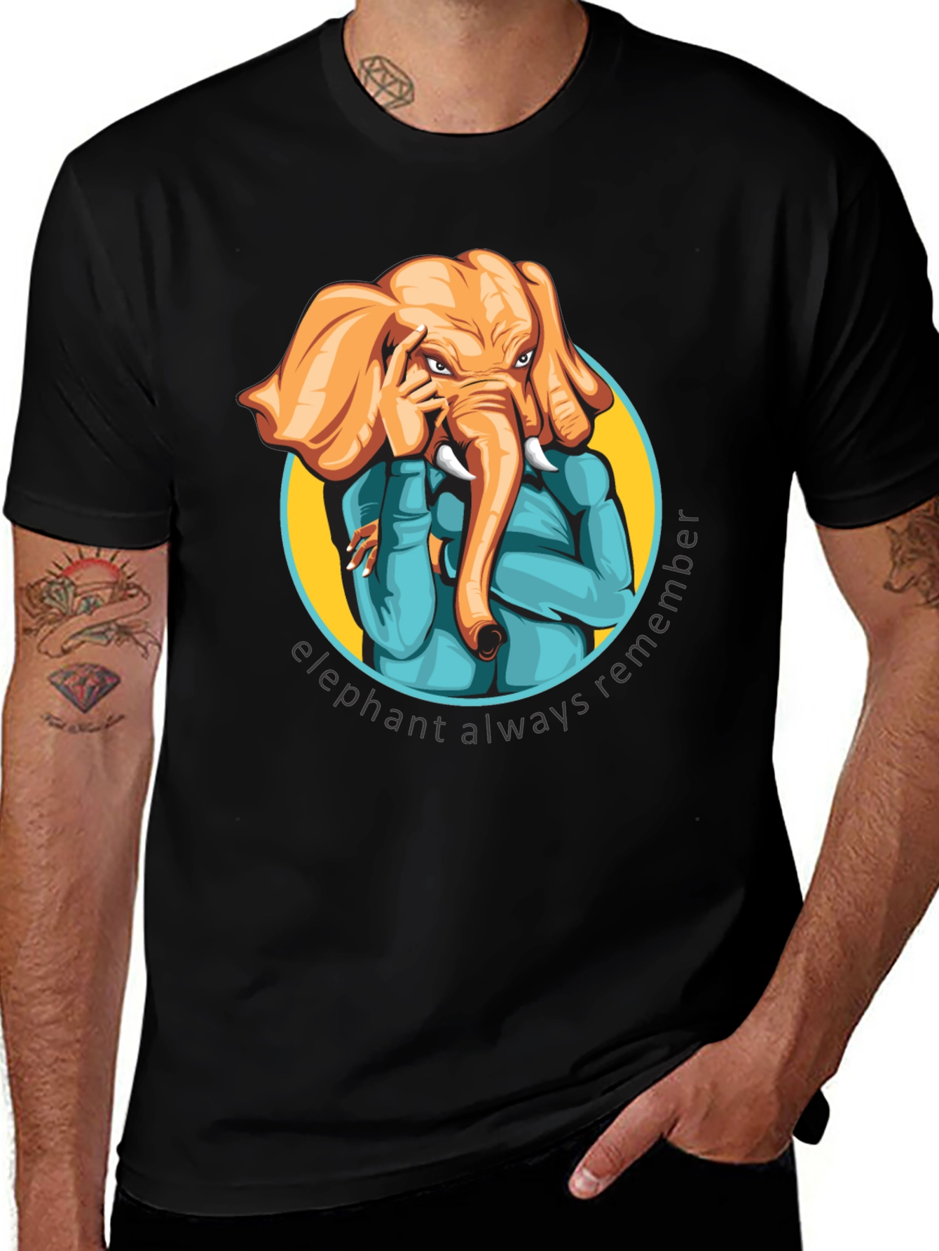 Variant 21 of Elephant Always Remember T-Shirt