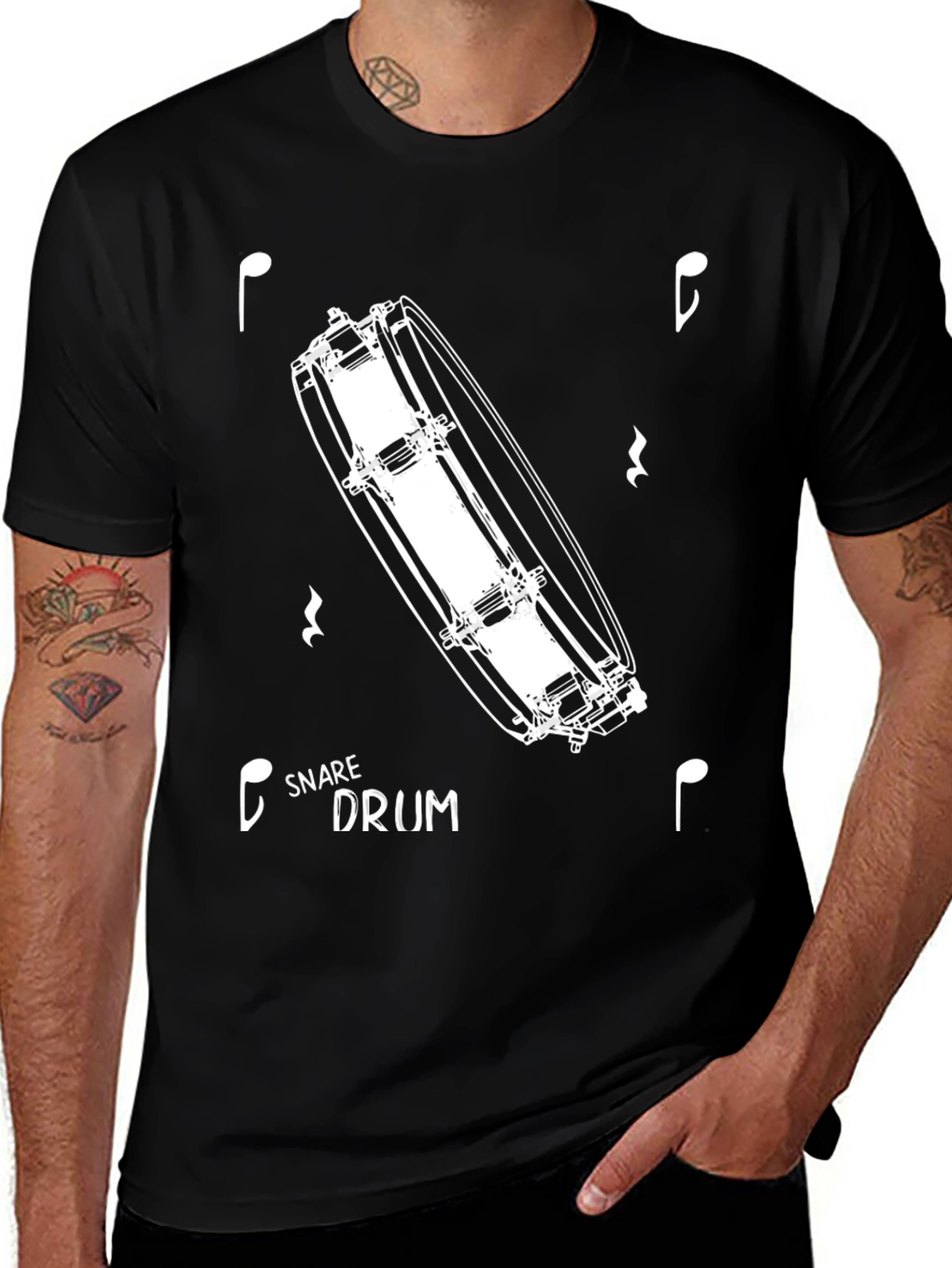 Variant 26 of Snare Drum Graphic Tee - Music Lover's T-Shirt