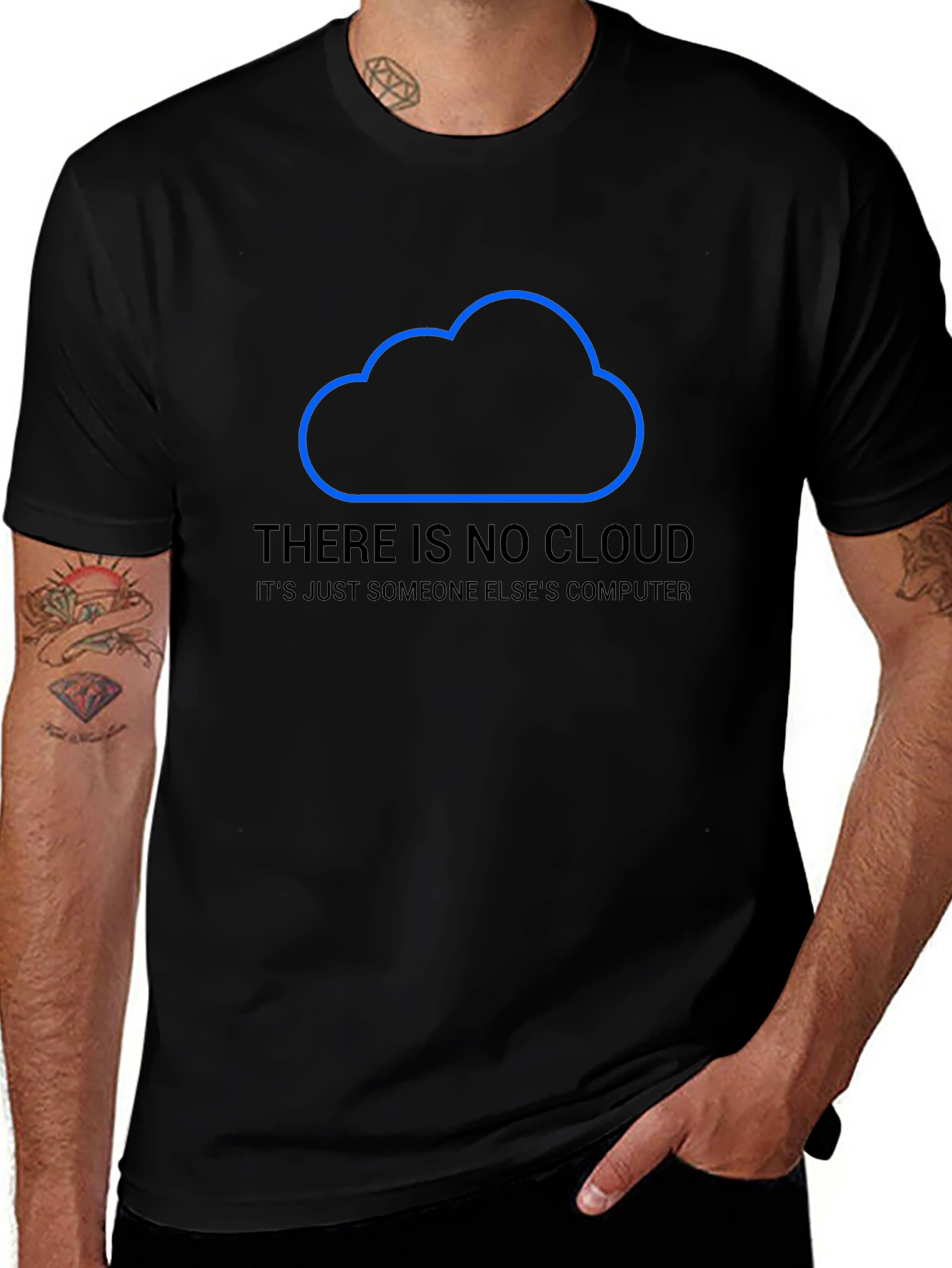 Variant 27 of No Cloud Just Computer Graphic T-Shirt