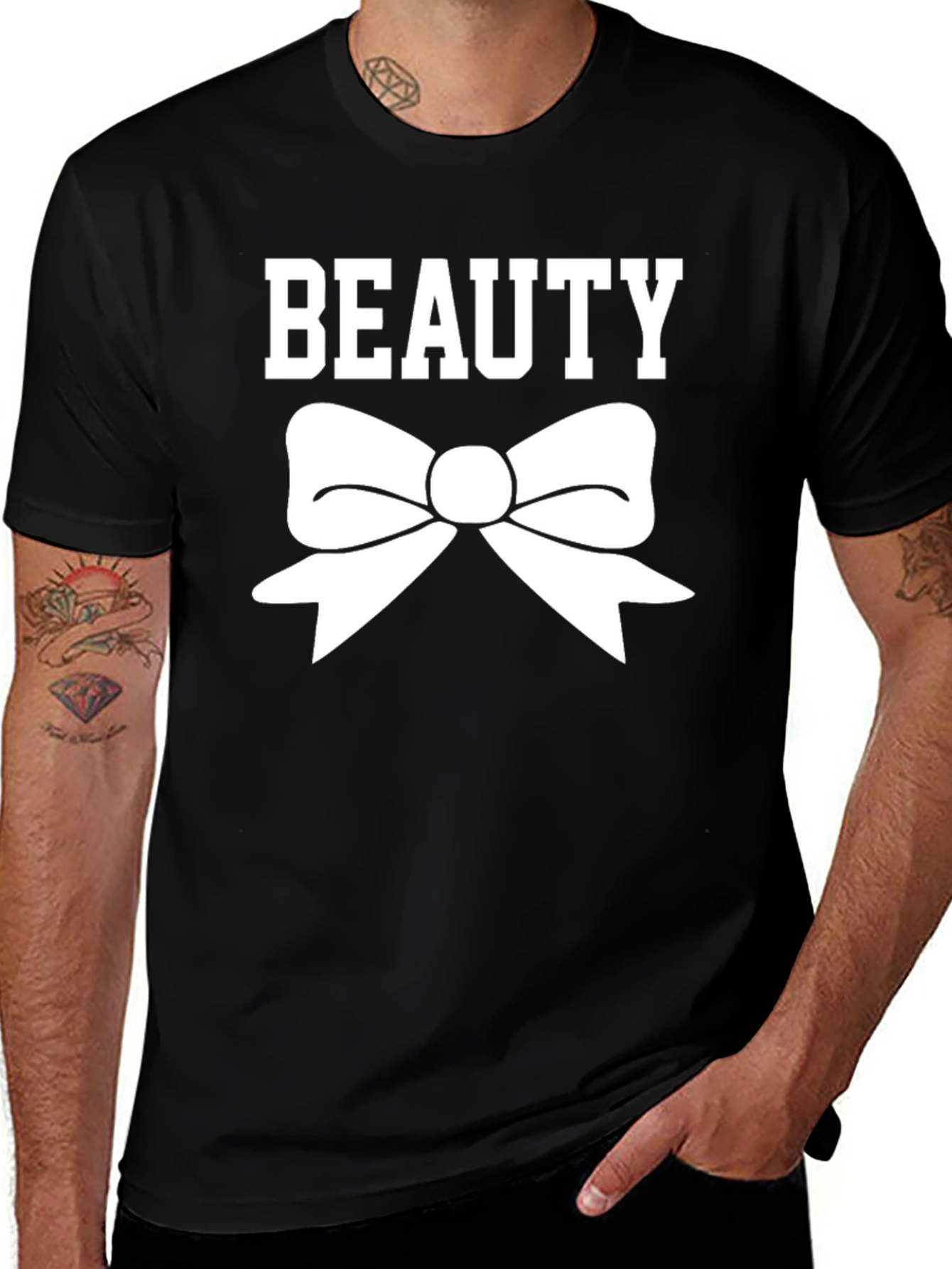 Variant 14 of Beauty Bow T-Shirt - Stylish Graphic Tee