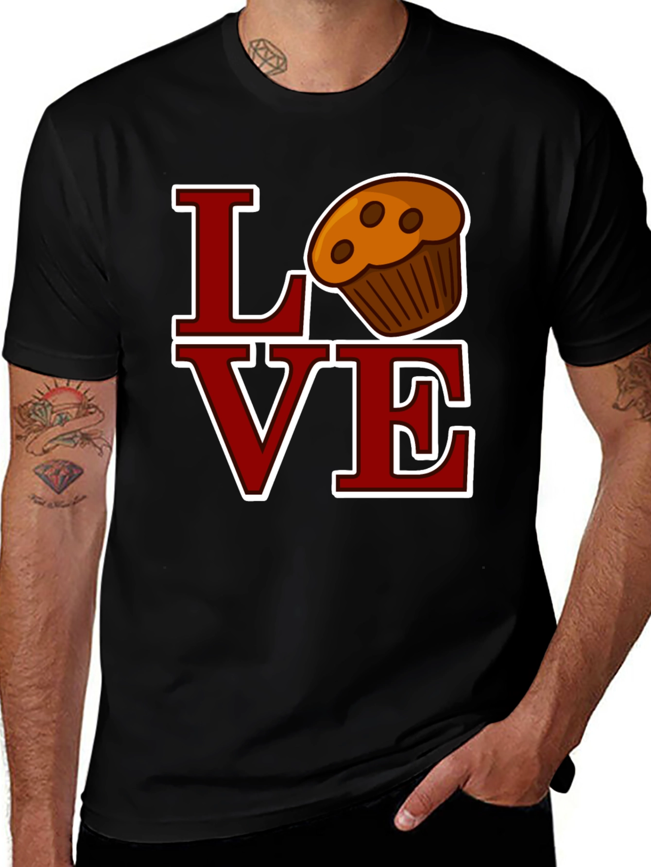 Variant 29 of Love Muffin Graphic Tee - Cute Casual Shirt