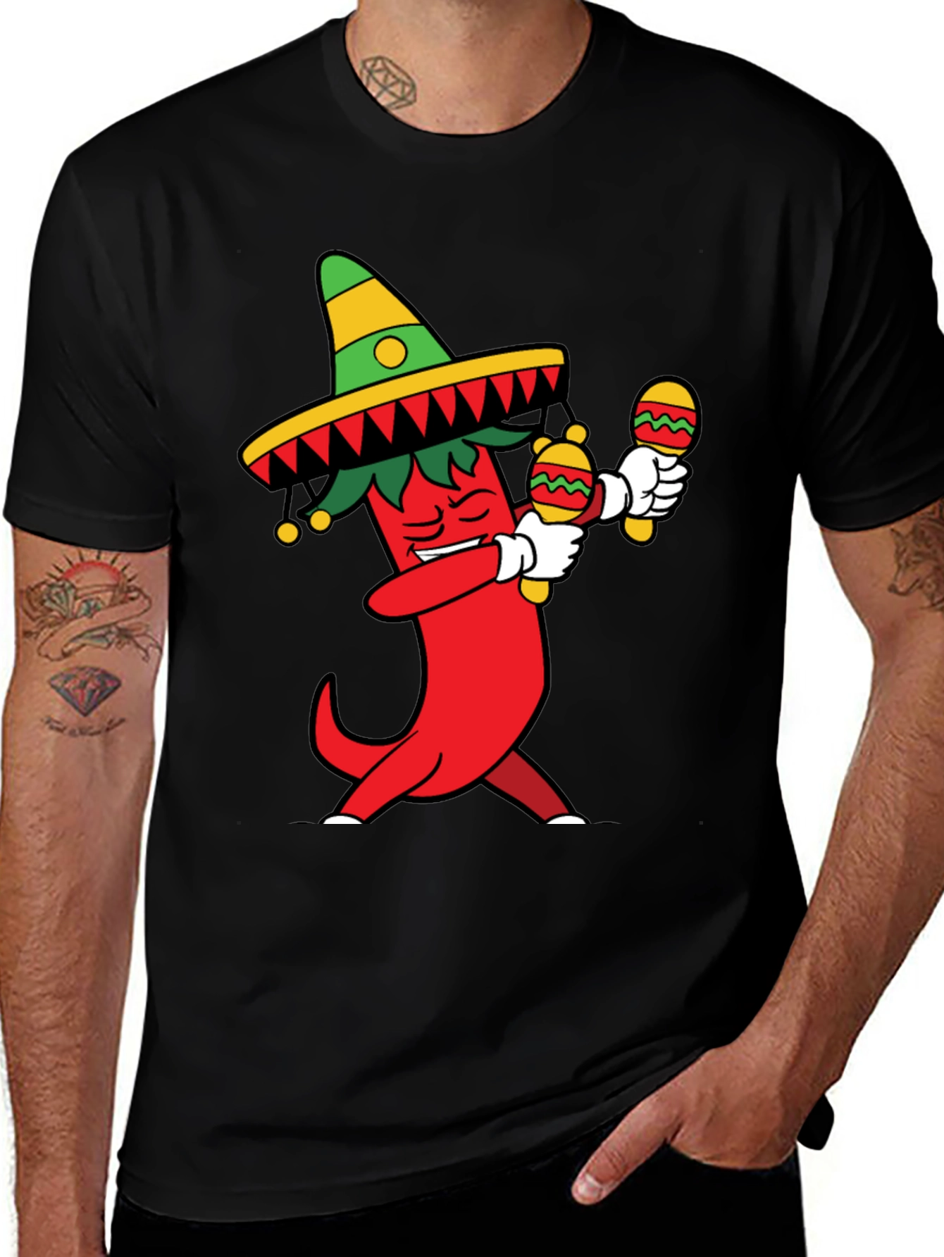 Variant 18 of Fiesta Pepper Graphic T-Shirt - Spicy Style