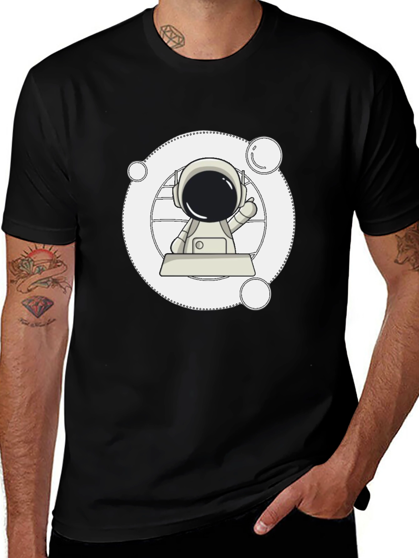 Astronaut Graphic T-Shirt - Space Adventure Tee