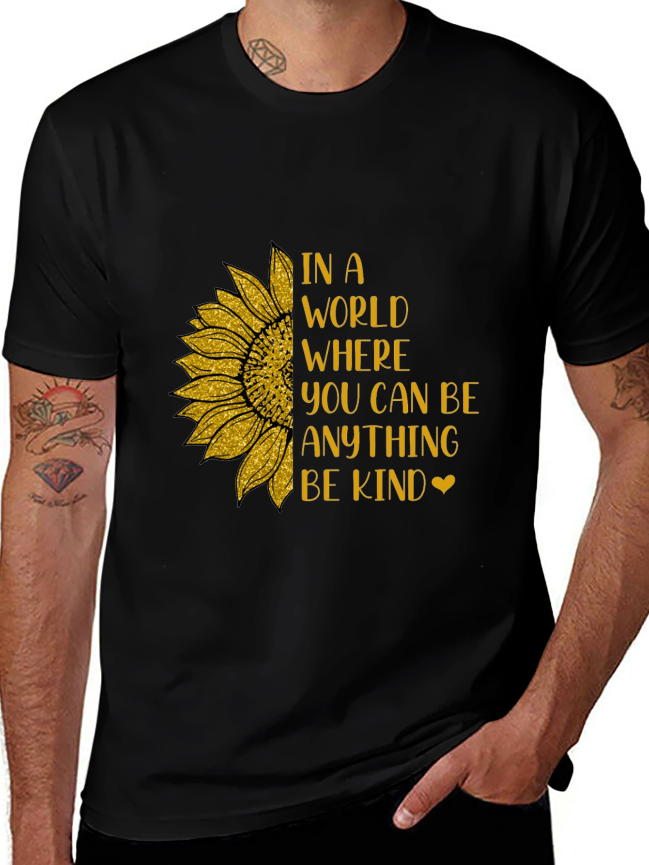Variant 22 of Kindness Sunflower Graphic Tee