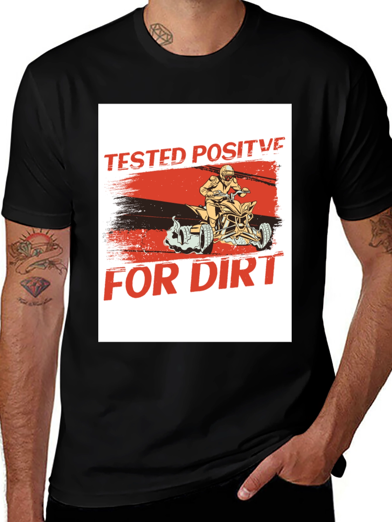 Variant 26 of Tested Positive For Dirt Black T-Shirt