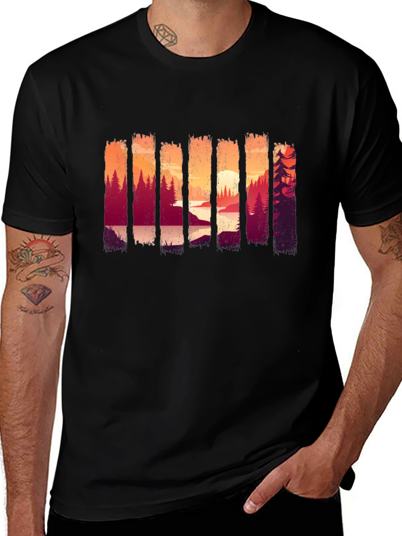 Variant 19 of Nature Scenery Graphic T-Shirt