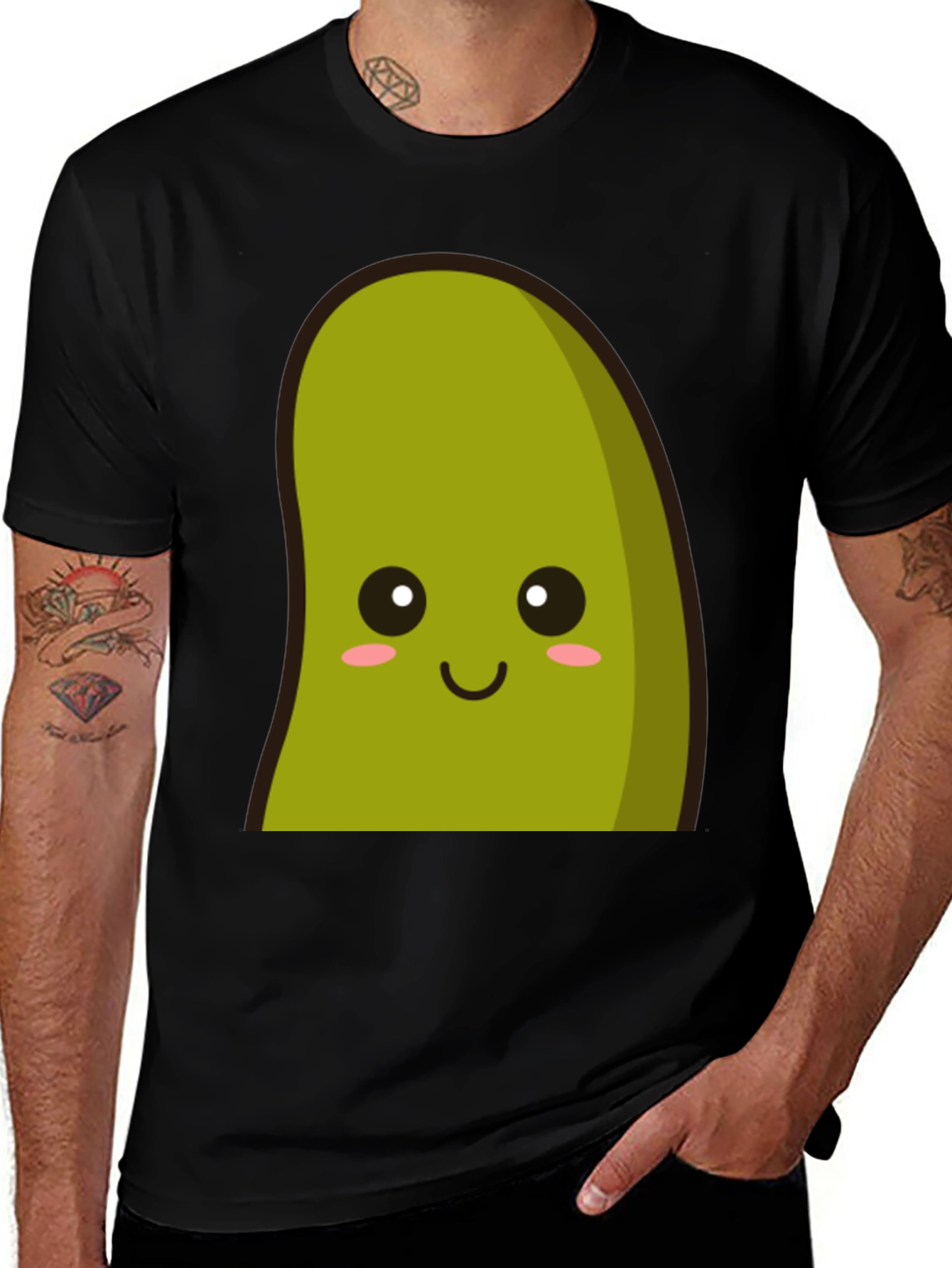 Variant 24 of Kawaii Avocado Graphic Tee - Unisex Soft Cotton Blend