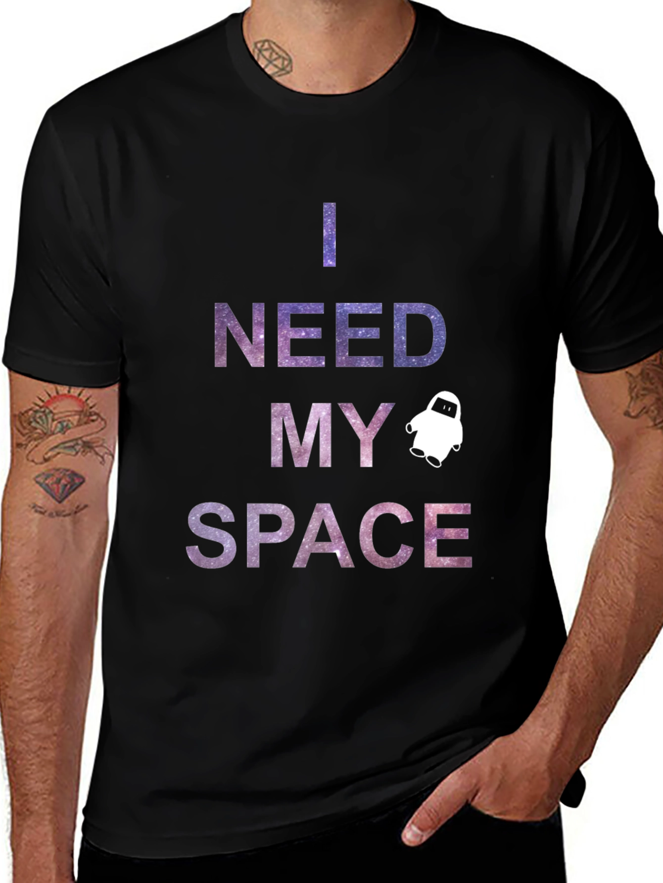 Variant 21 of I Need My Space Galaxy T-Shirt