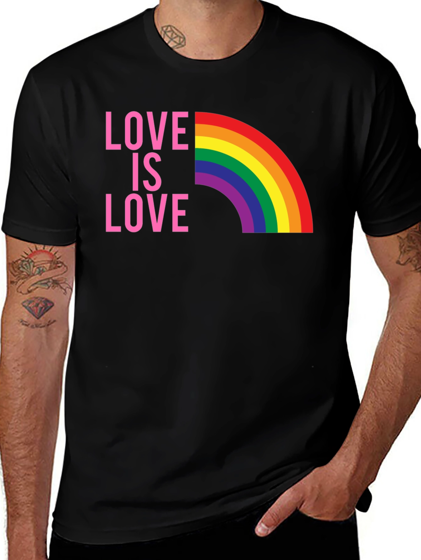 Variant 3 of Love is Love Rainbow Pride T-Shirt