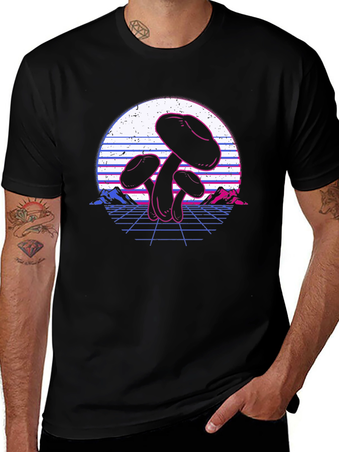 Variant 30 of Retro Mushroom Graphic Tee
